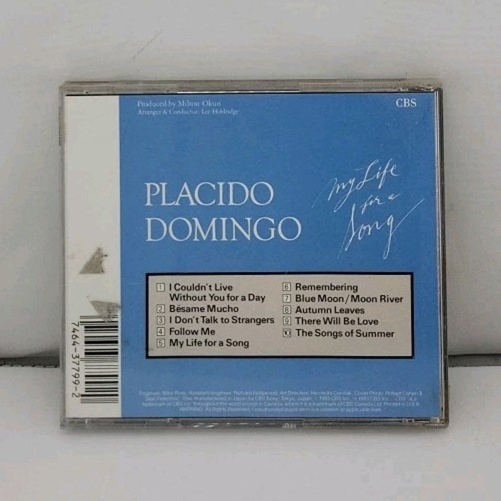 My Life for a Song by Plácido Domingo (Tenor Vocals) (CD, Apr-1984, CBS...