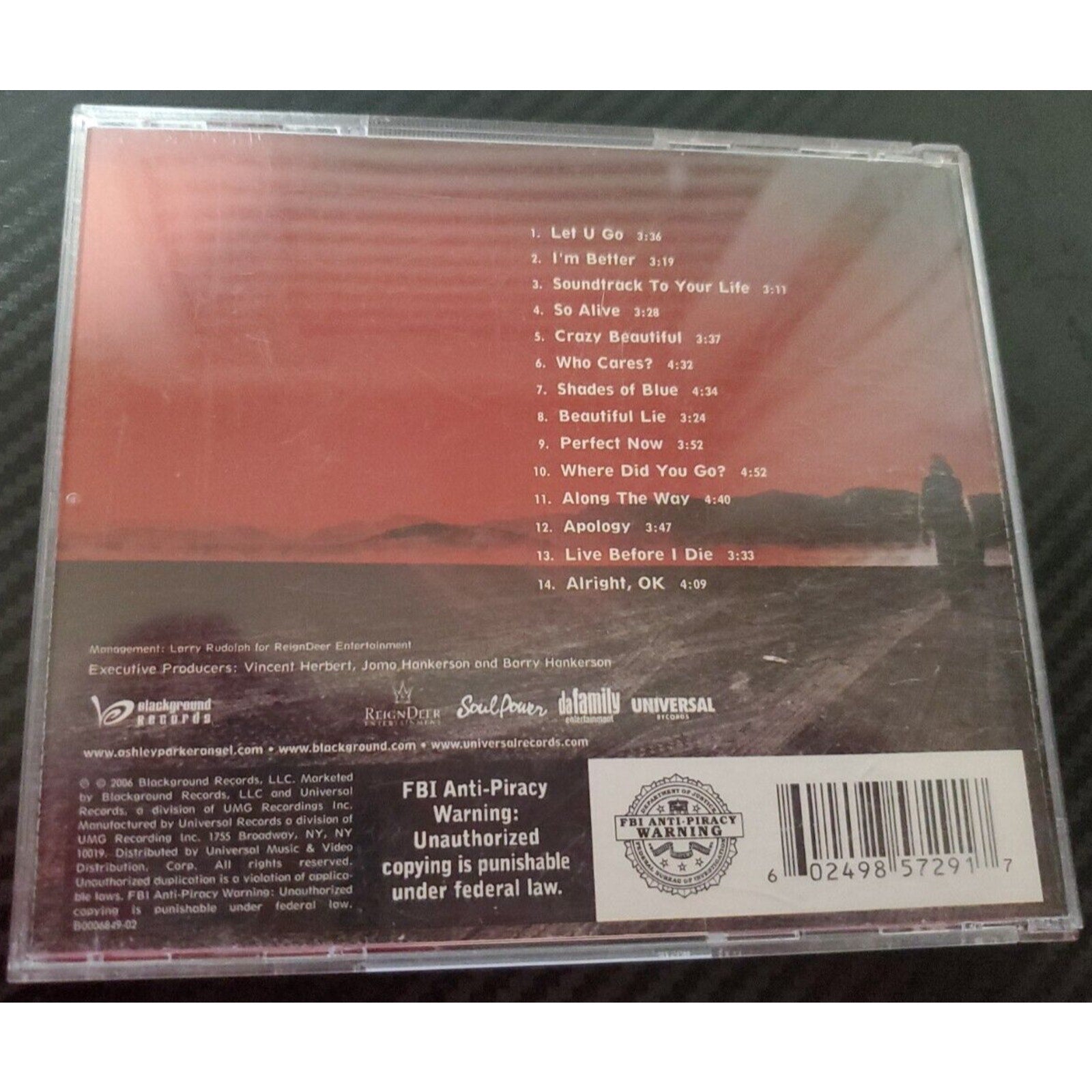 Soundtrack To Your Life by Ashley Parker Angel (CD, 2006)