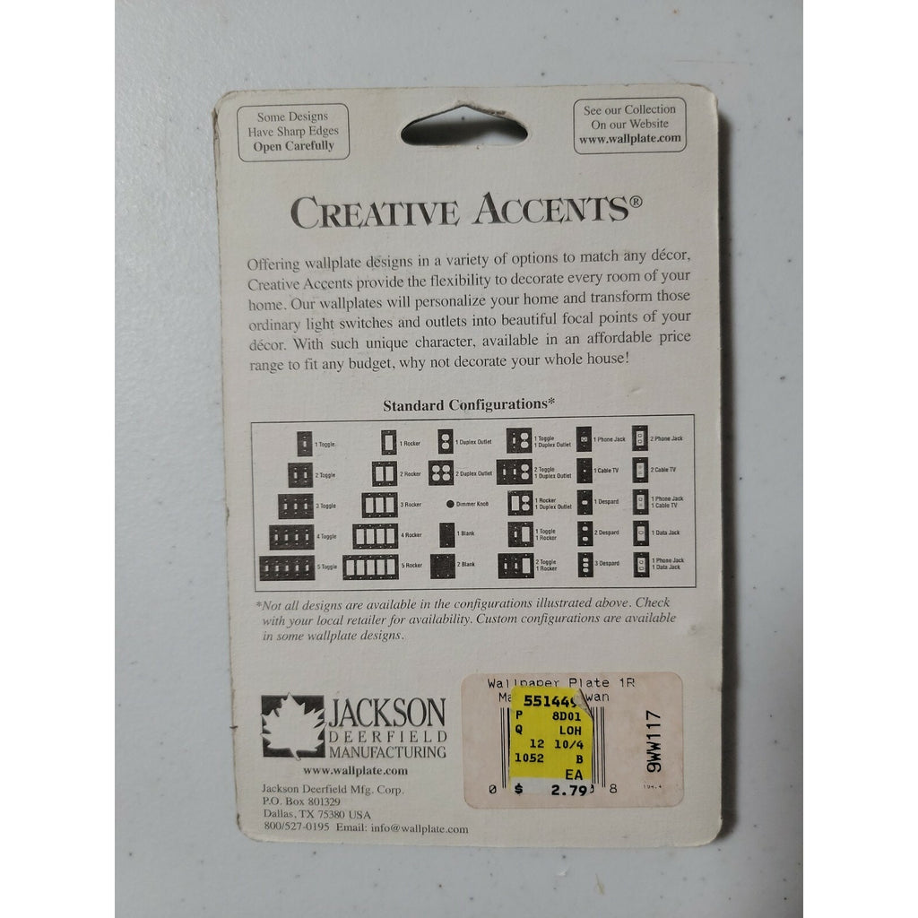Creative Accents Wallpaper Plate 1 Gang