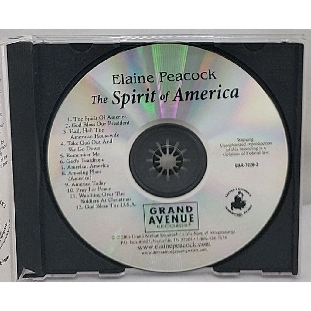 The Spirit Of America By Elaine Peacock CD