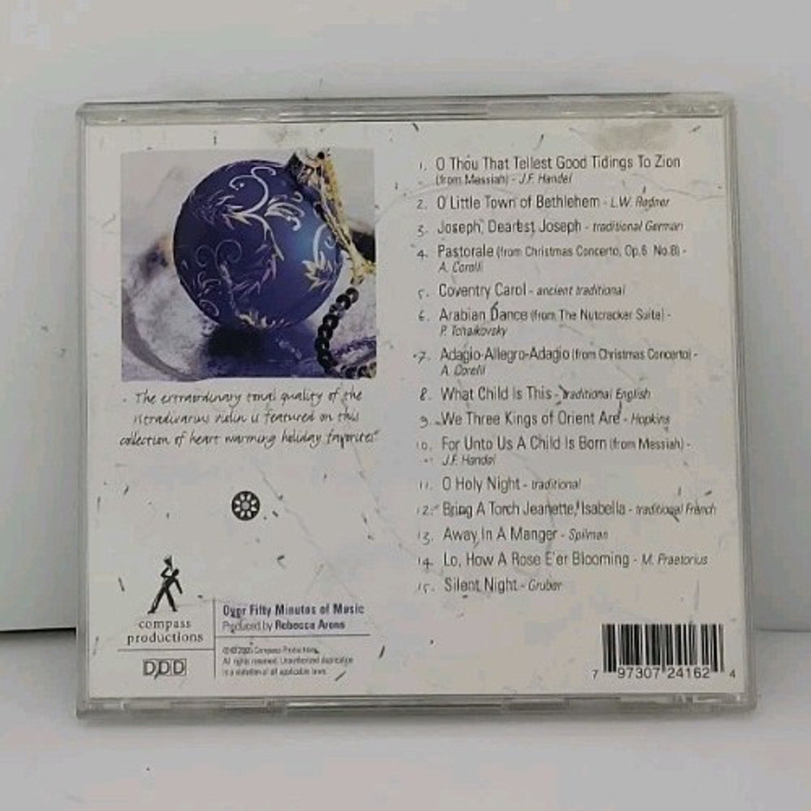 Relaxing Christmas String Quartet by Rebecca Arons (CD, 2005, Lifescapes Music)