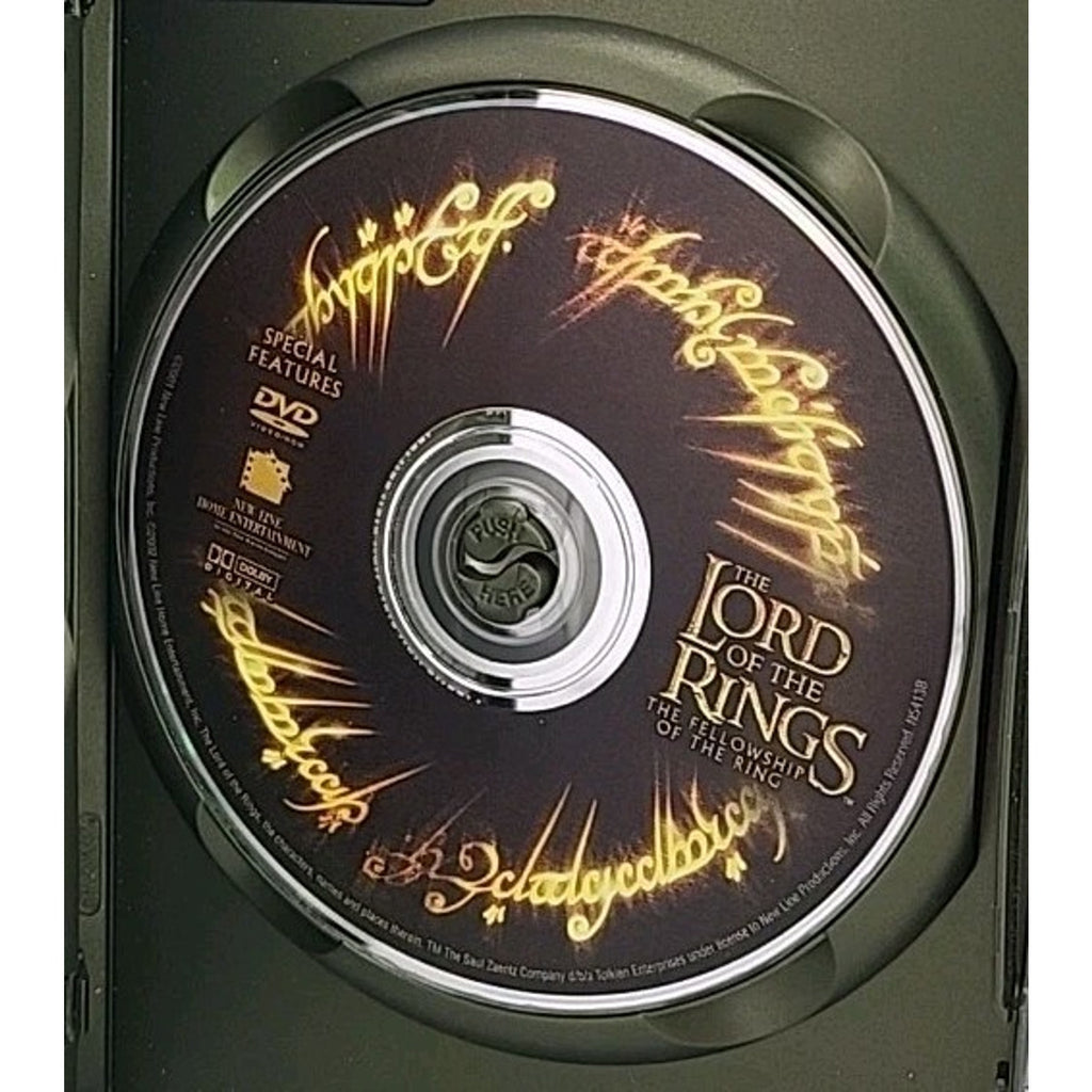 The Lord of the Rings: The Fellowship of the Ring (DVD, 2001) 2 DVDs
