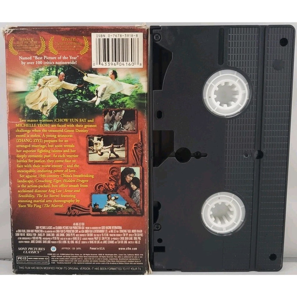 Crouching Tiger, Hidden Dragon (VHS, 2001, English Dubbed)