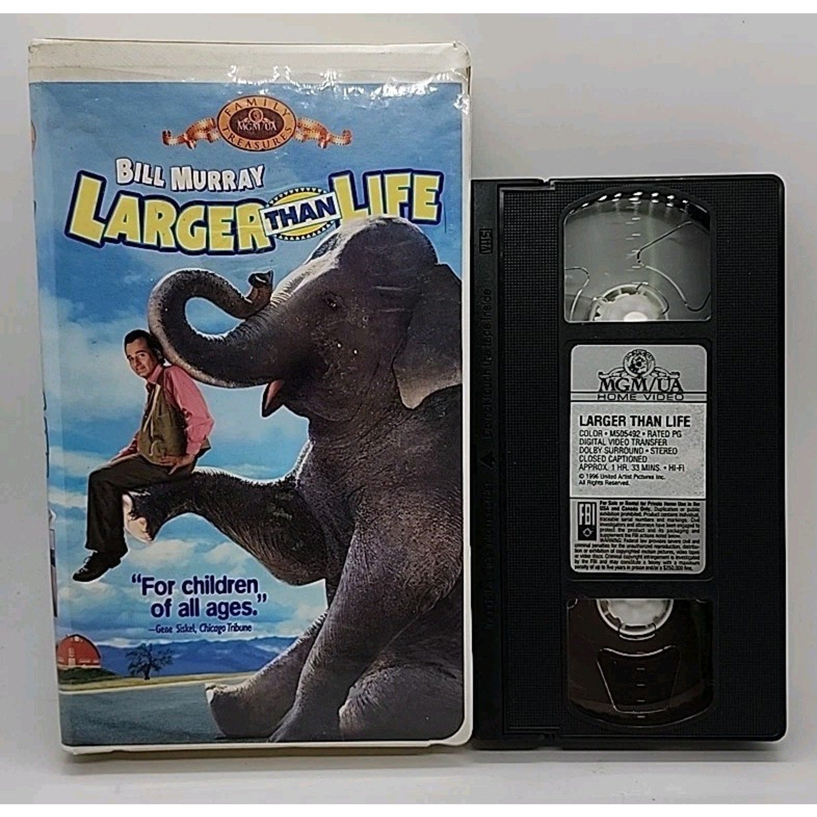 Larger Than Life (VHS, 1997, Clamshell Family Treasures)