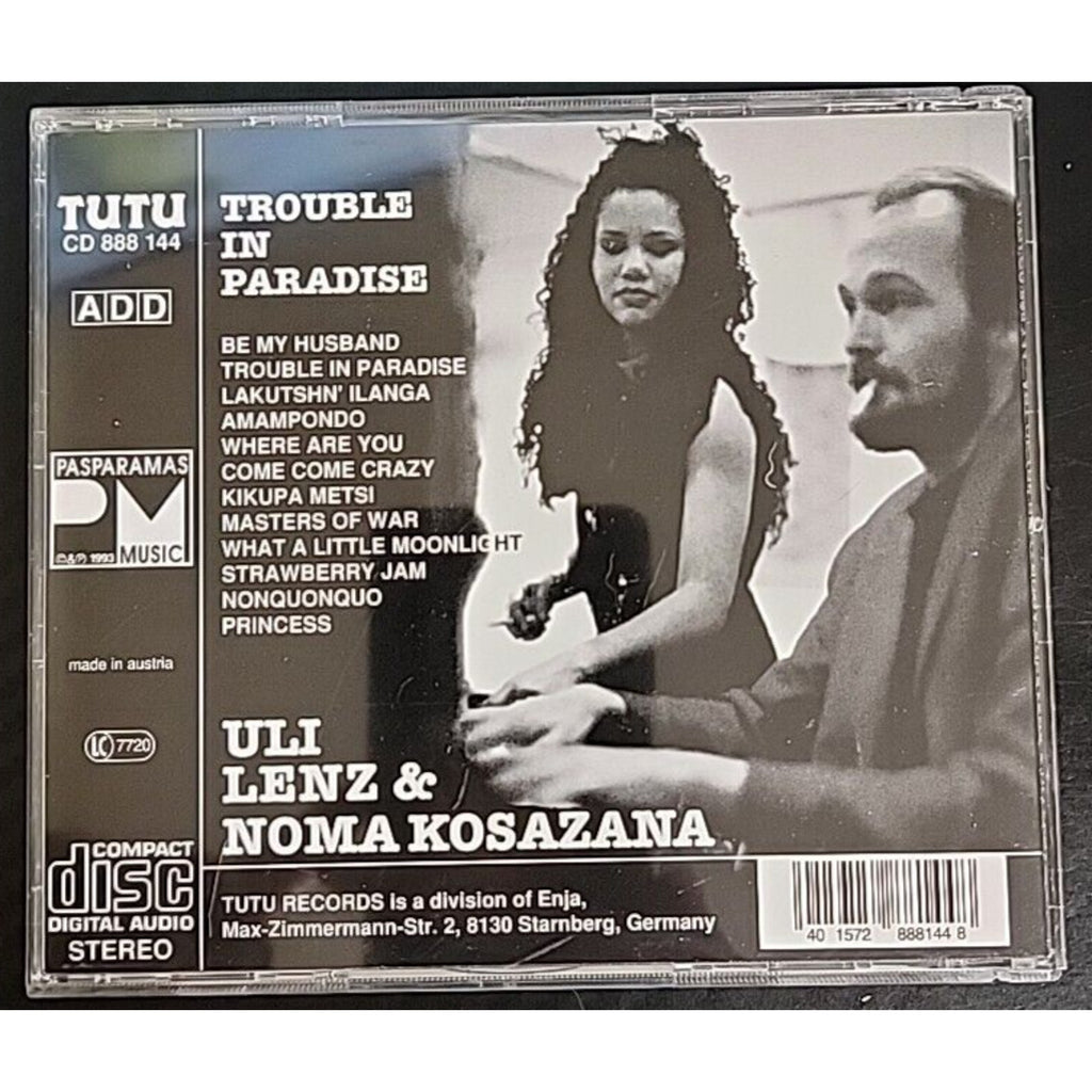 Trouble in Paradise by Uli Lenz (CD, Jun-1994, Tutu)