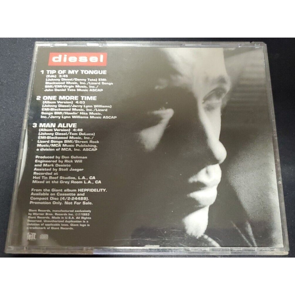 Diesel Tip Of My Tongue One More Time Man Alive PROMO (CD)