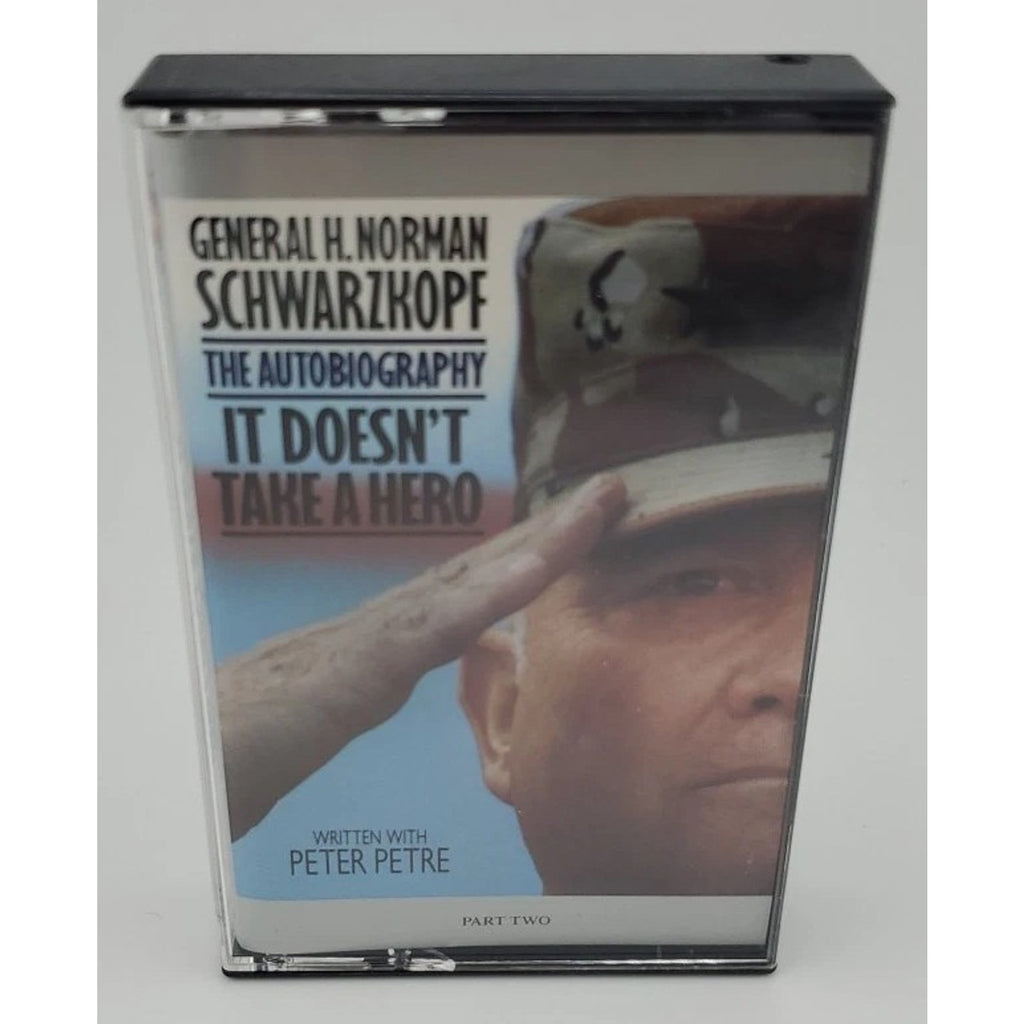 General H. Norman Schwarzkopf It Doesnt Take A Hero 4 Parts Cassette