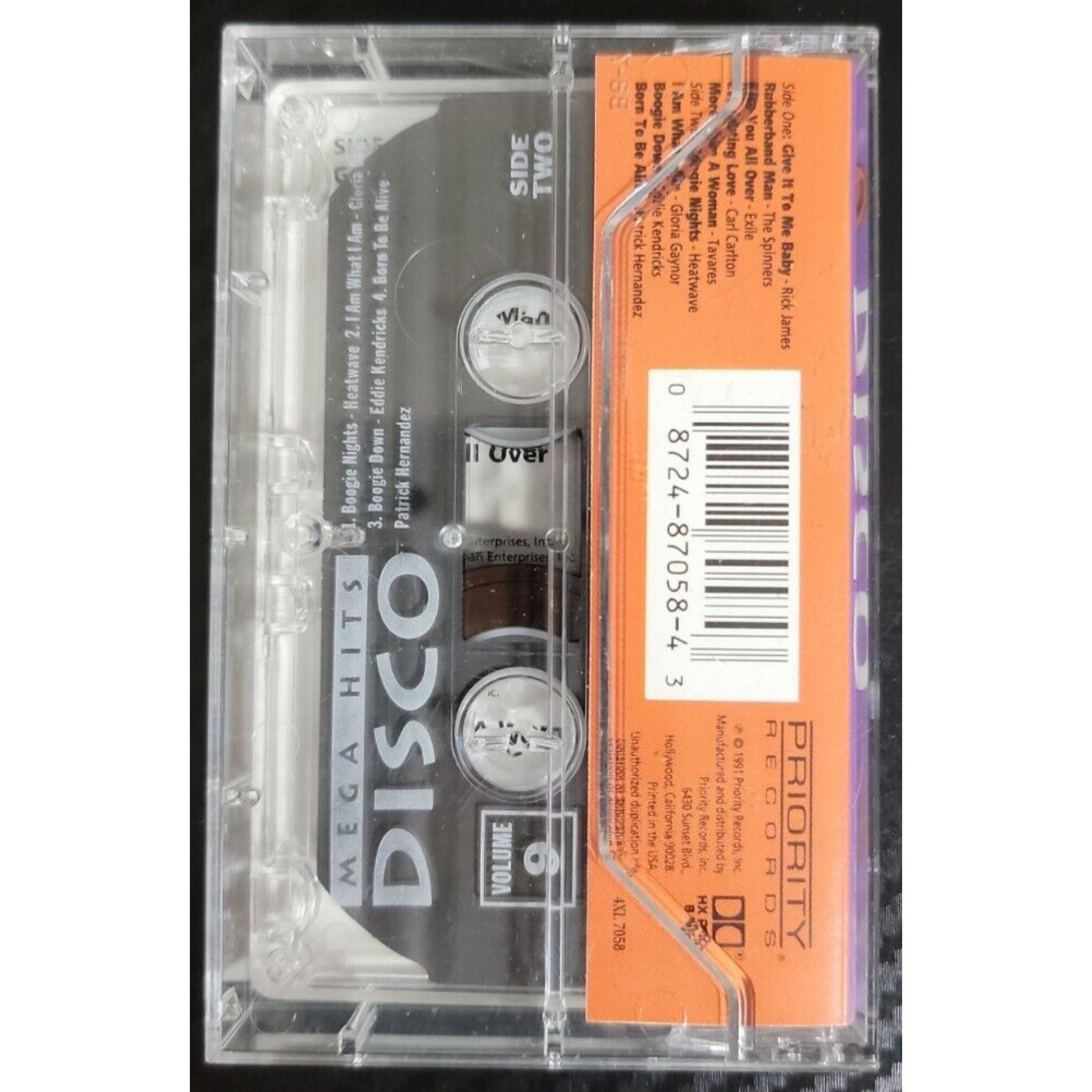 Mega Hits Dance Classics, Vol. 9 by Various Artists (Cassette, Priority Records)