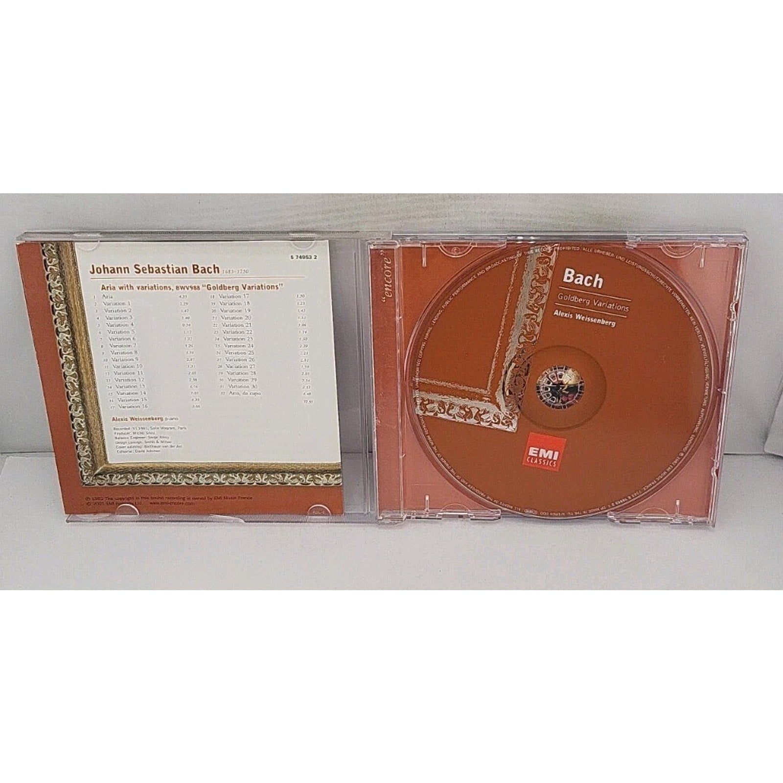 Bach: Goldberg Variations Alexis Weissenberg CD