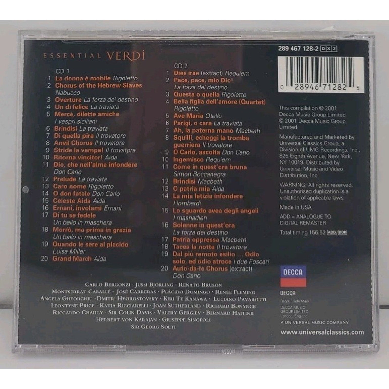 Essential Verdi by Various (CD, 2001)