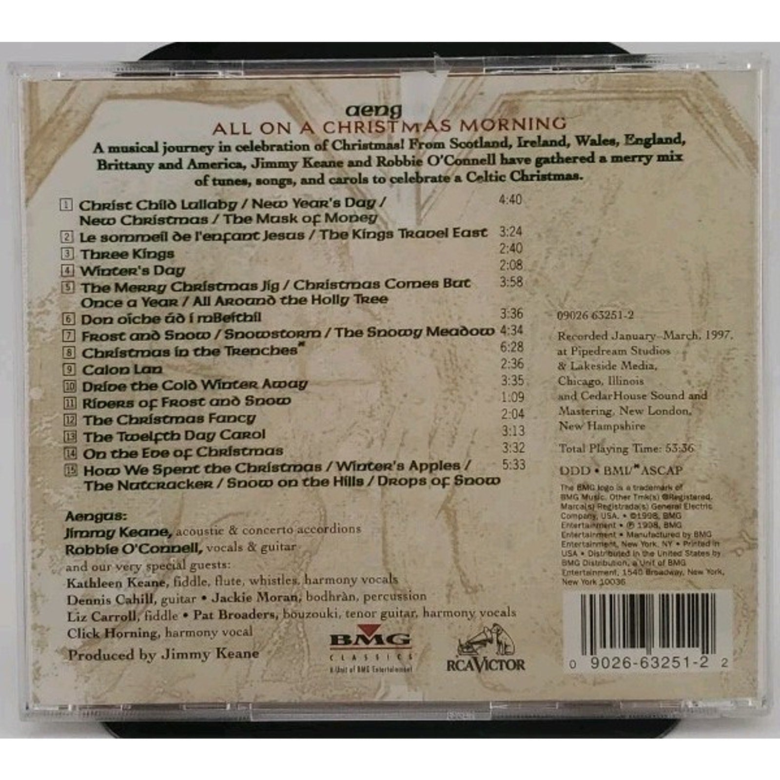 On a Christmas Morning: Celtic Christmas Celebration by Aengus (CD, Sep-1998)