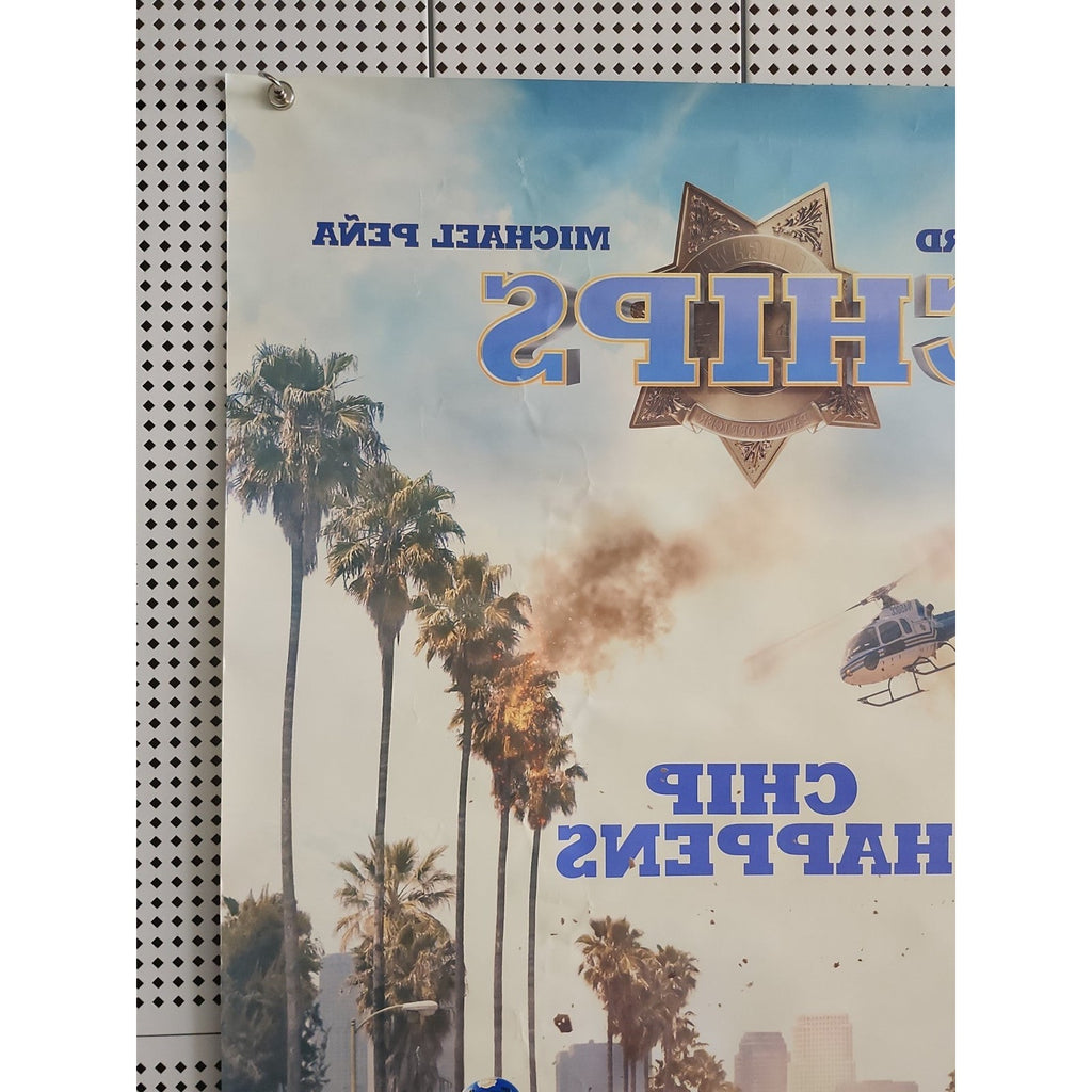 Chips Chip Happens Movie Promo Poster 27x40 2017 Dax Shepard