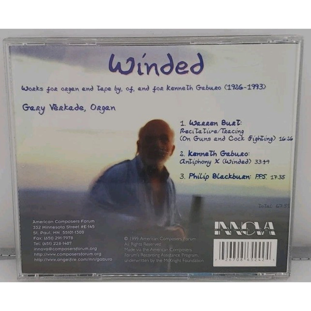 Winded Cd - Gary Verkade Organ