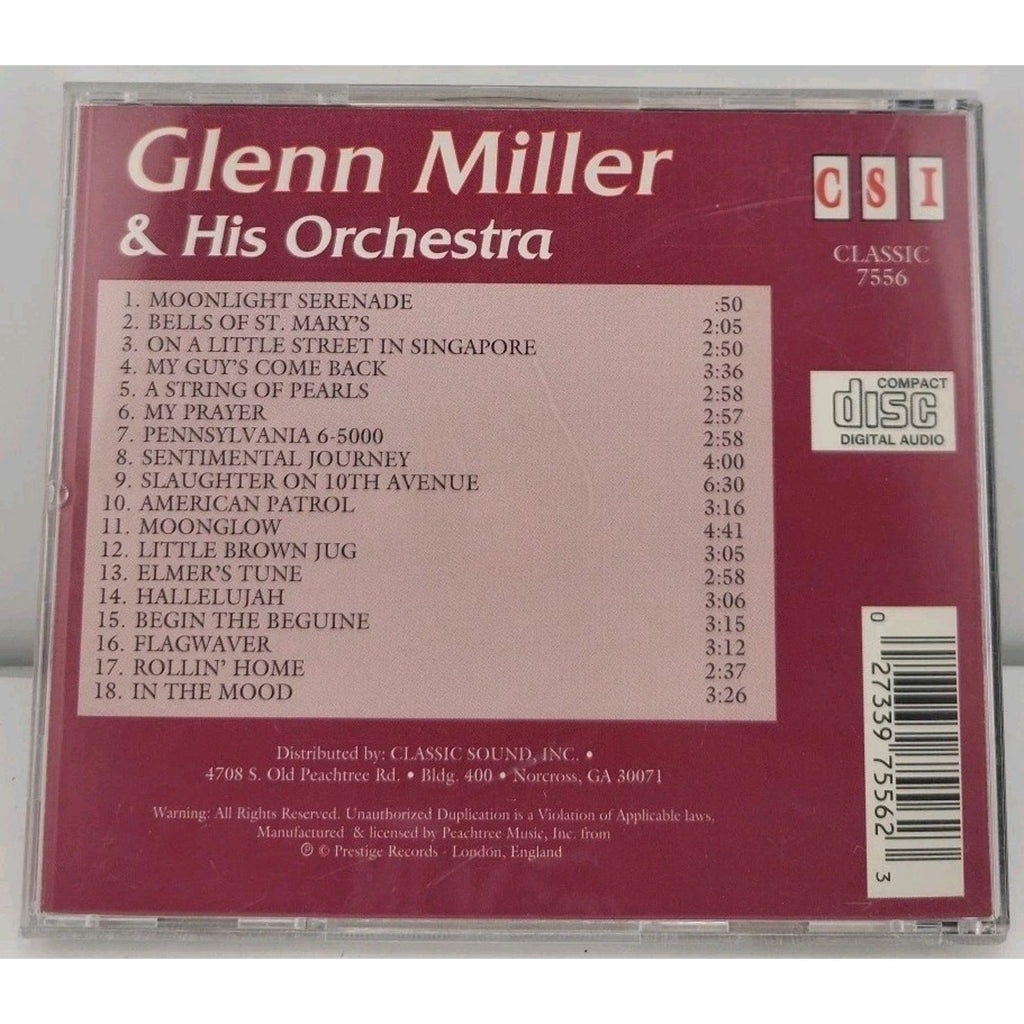 The Legend Lives on Glenn Miller & His Orchestra Music CD Album