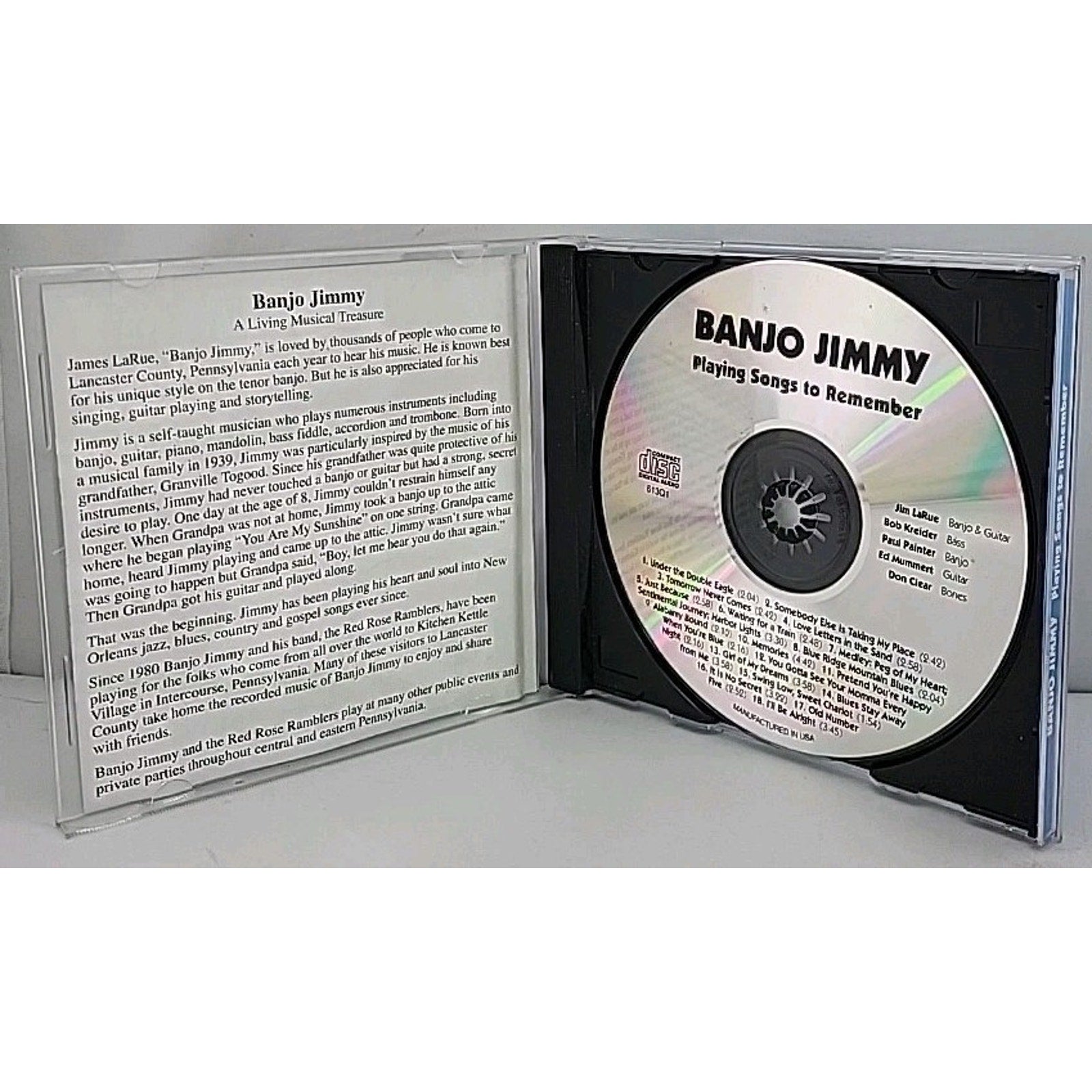 Banjo Jimmy - Playing Songs To Remember CD Jim LaRue Country Gospel