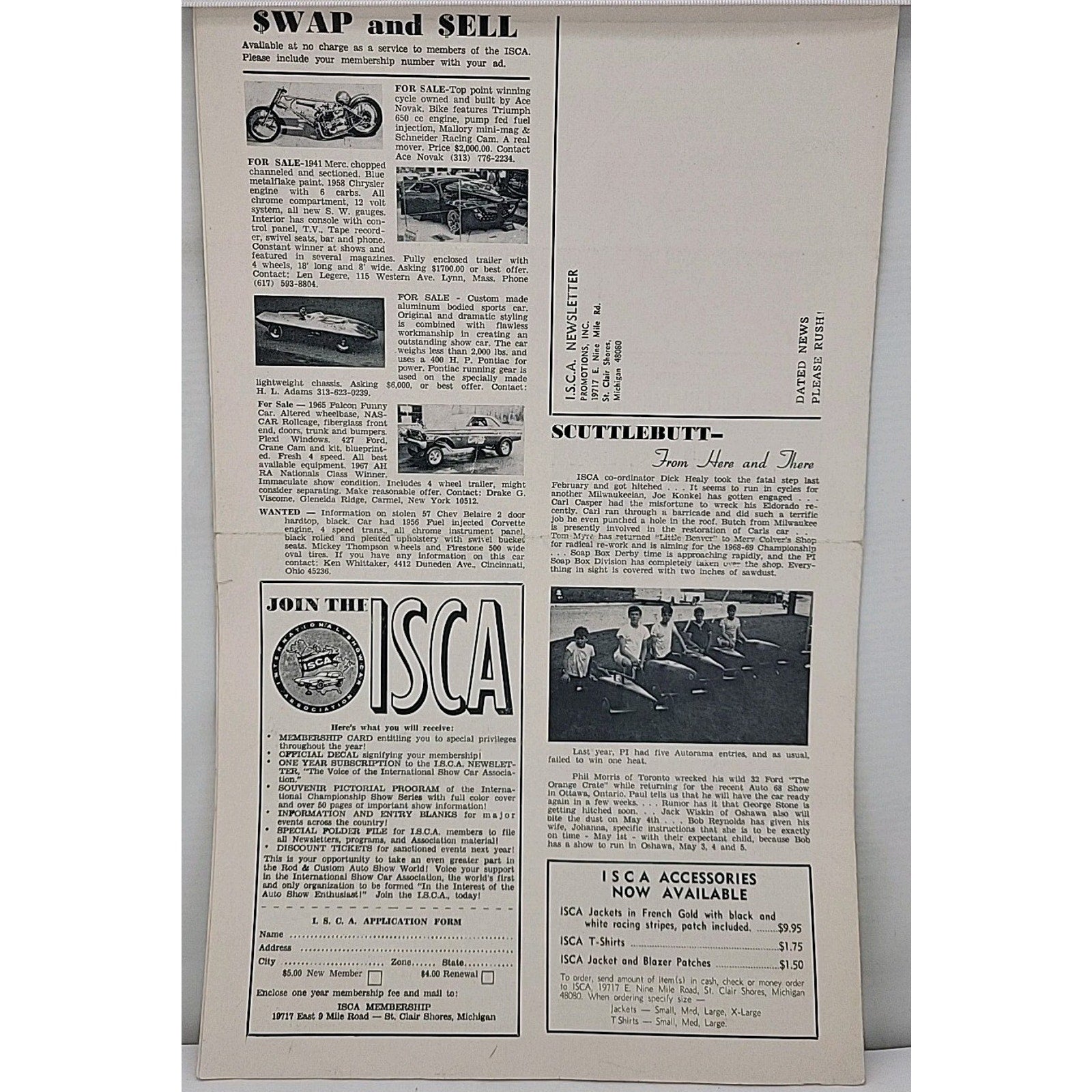ISCA Newsletter April 1968 Volume VIII Number 7