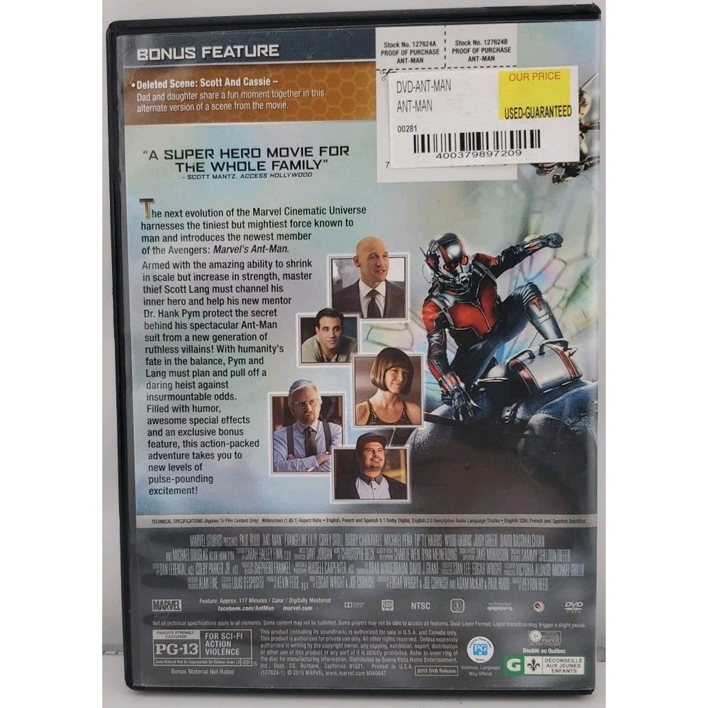 Ant-Man (DVD, 2015)