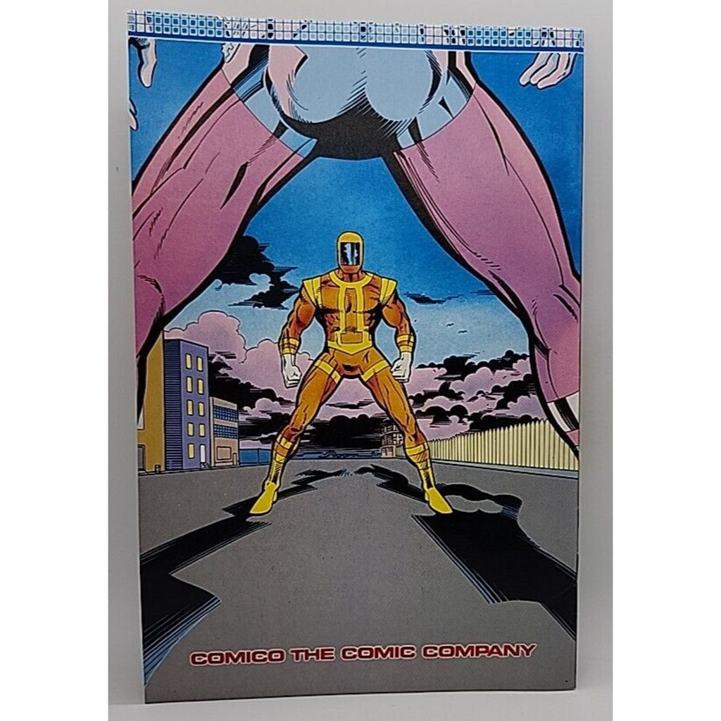 Comico Next Man #3 Comic Book Back Issue