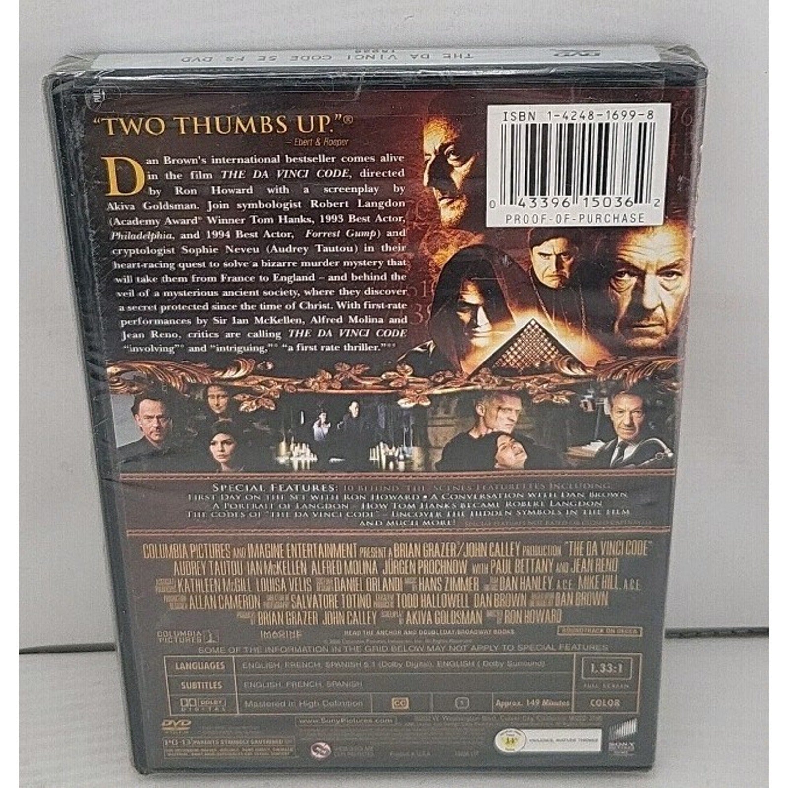 The DaVinci Code (DVD, 2006, 2-Disc Set, Special Edition, Full Frame) *New*