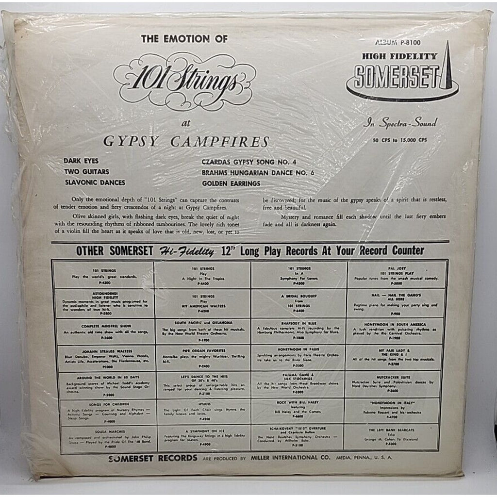 Gypsy Camp Fires Emotion of 101 Strings (Record)