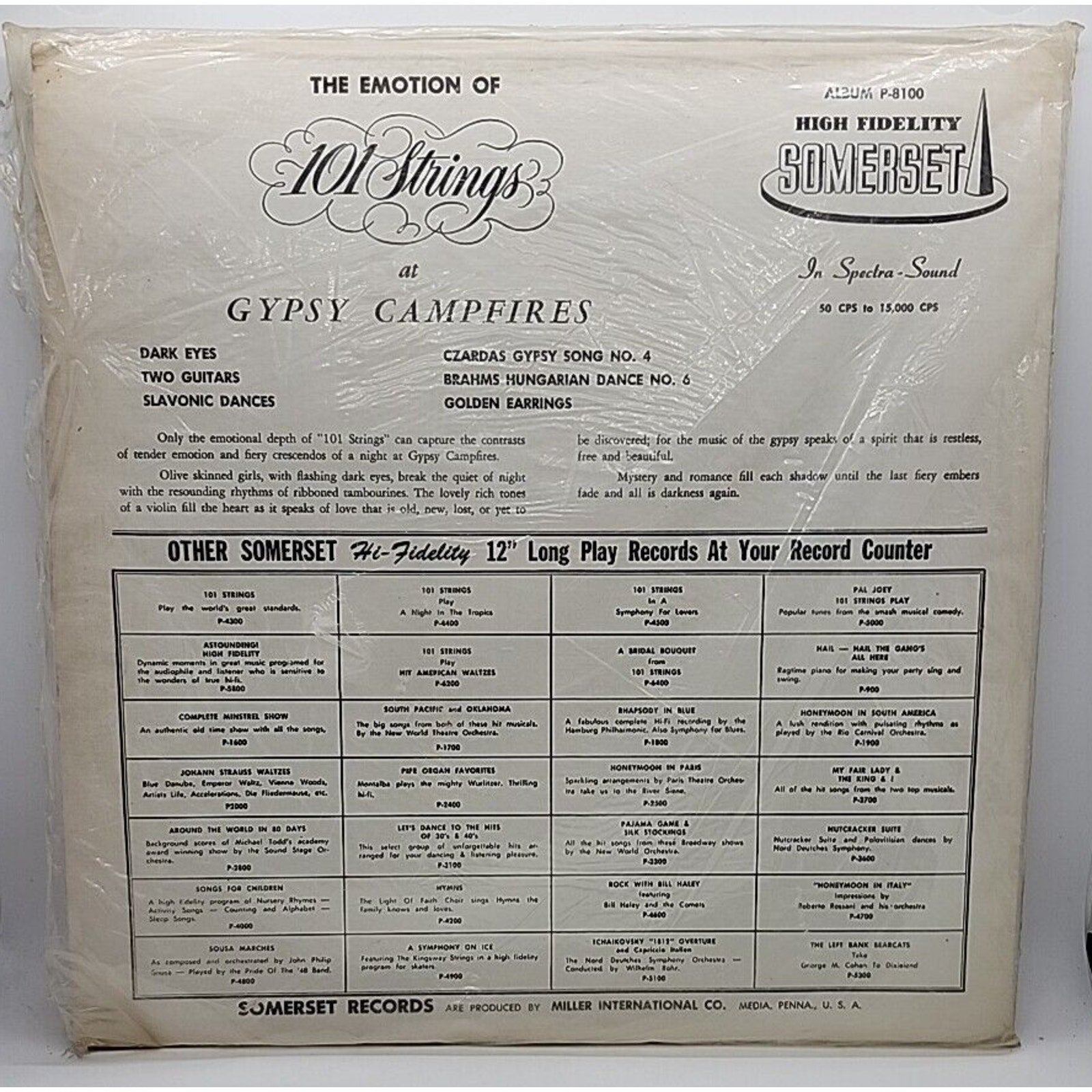 Gypsy Camp Fires Emotion of 101 Strings (Record)