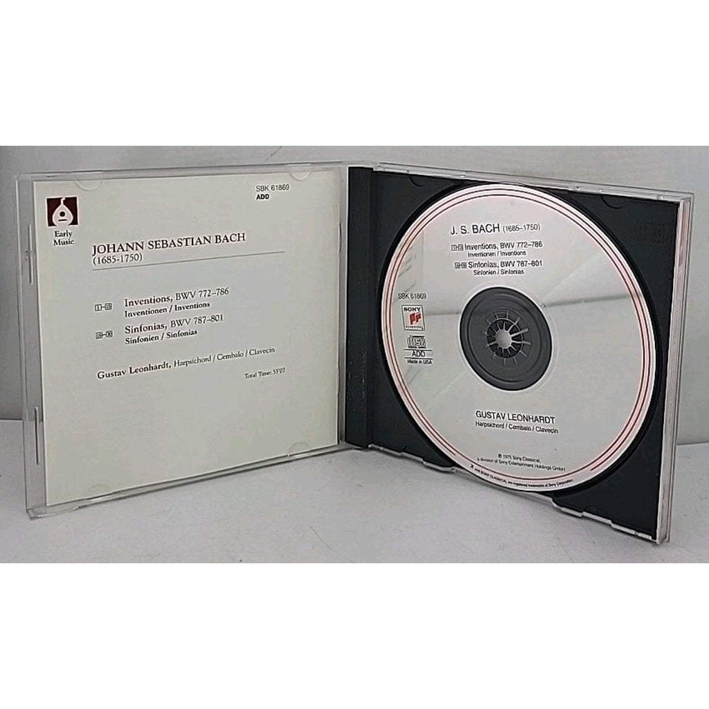 Inventions & Sinfonias by Gustav Leonhardt (CD, 1999)
