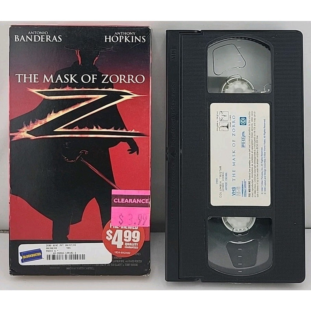 Mask of Zorro (VHS, 1998)