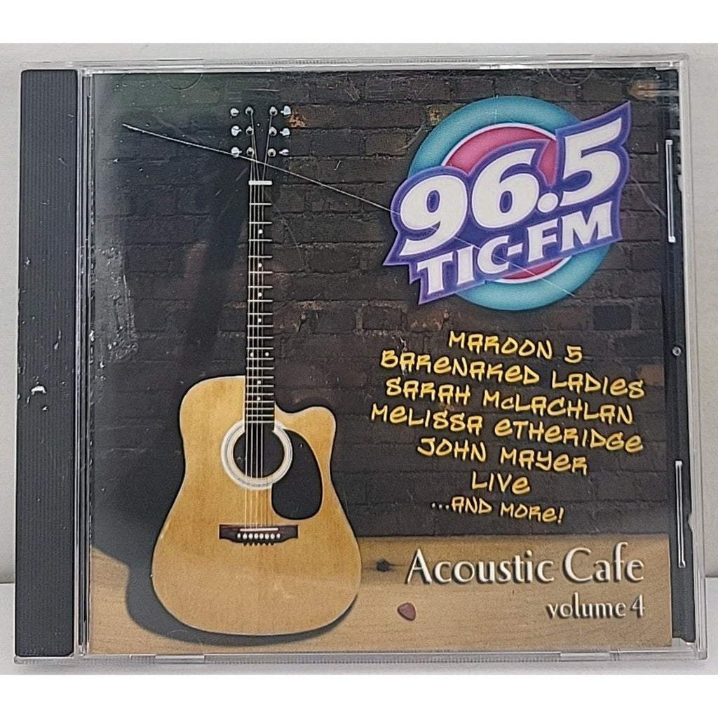 96.5 TIC-FM Acoustic Cafe Volume 4 CD Mayer McLachlan Maroon 5 Mraz Barenake