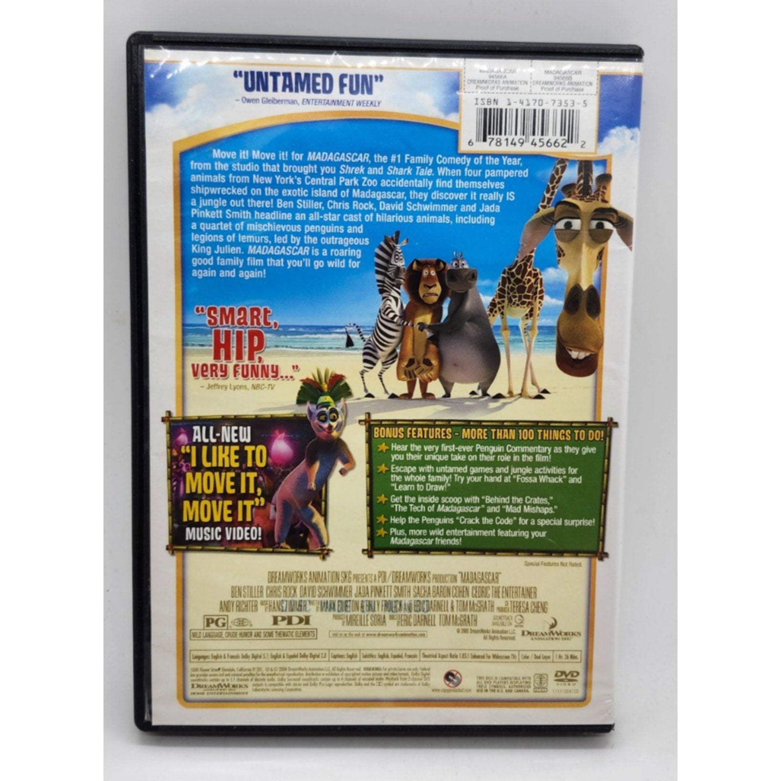 Madagascar (DVD, 2005, Widescreen)