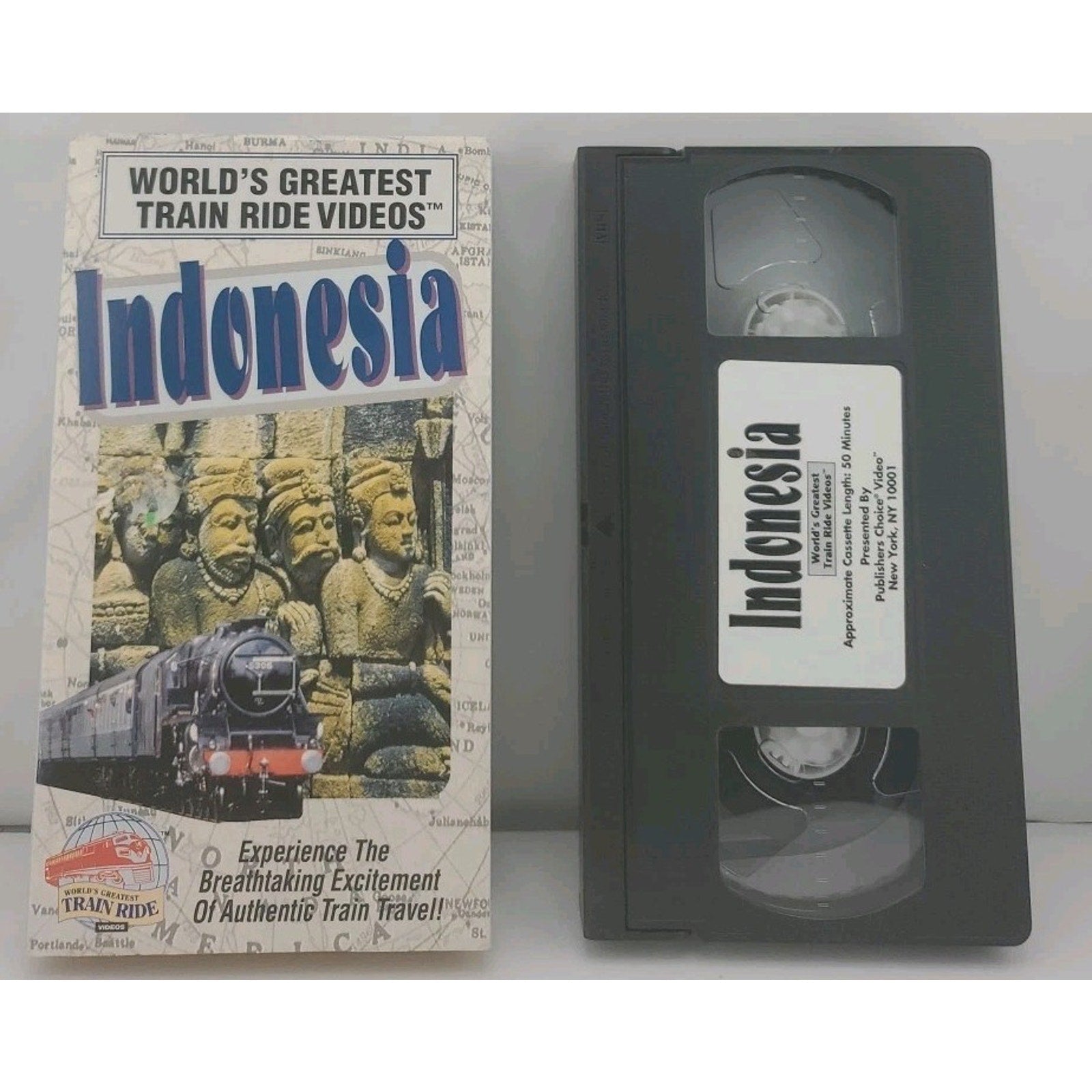 World's Greatest Train Ride VHS - Indonesia 1990s -