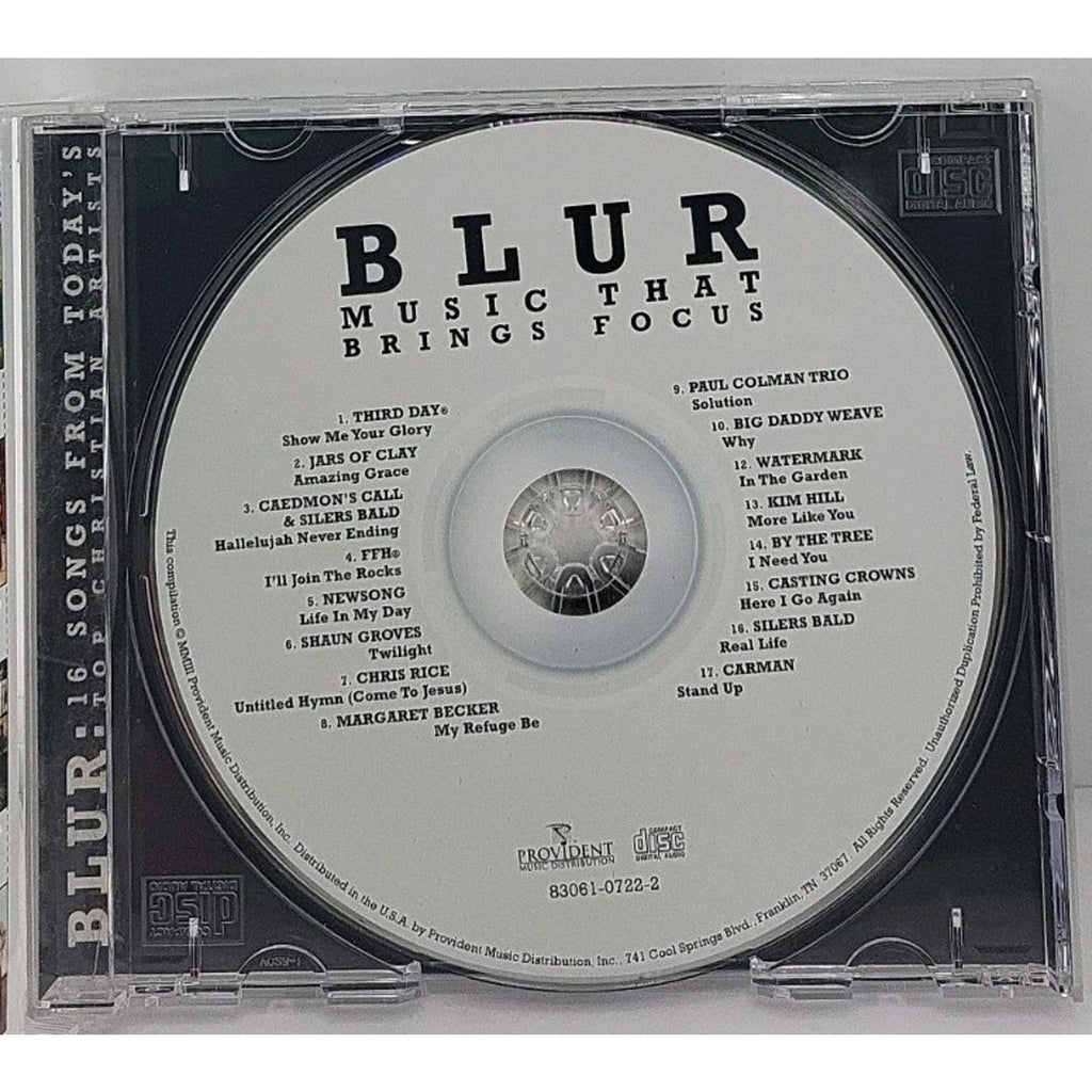 Various - Blur: 16 Songs For Today's Top Christian Artists (CD, 2003)