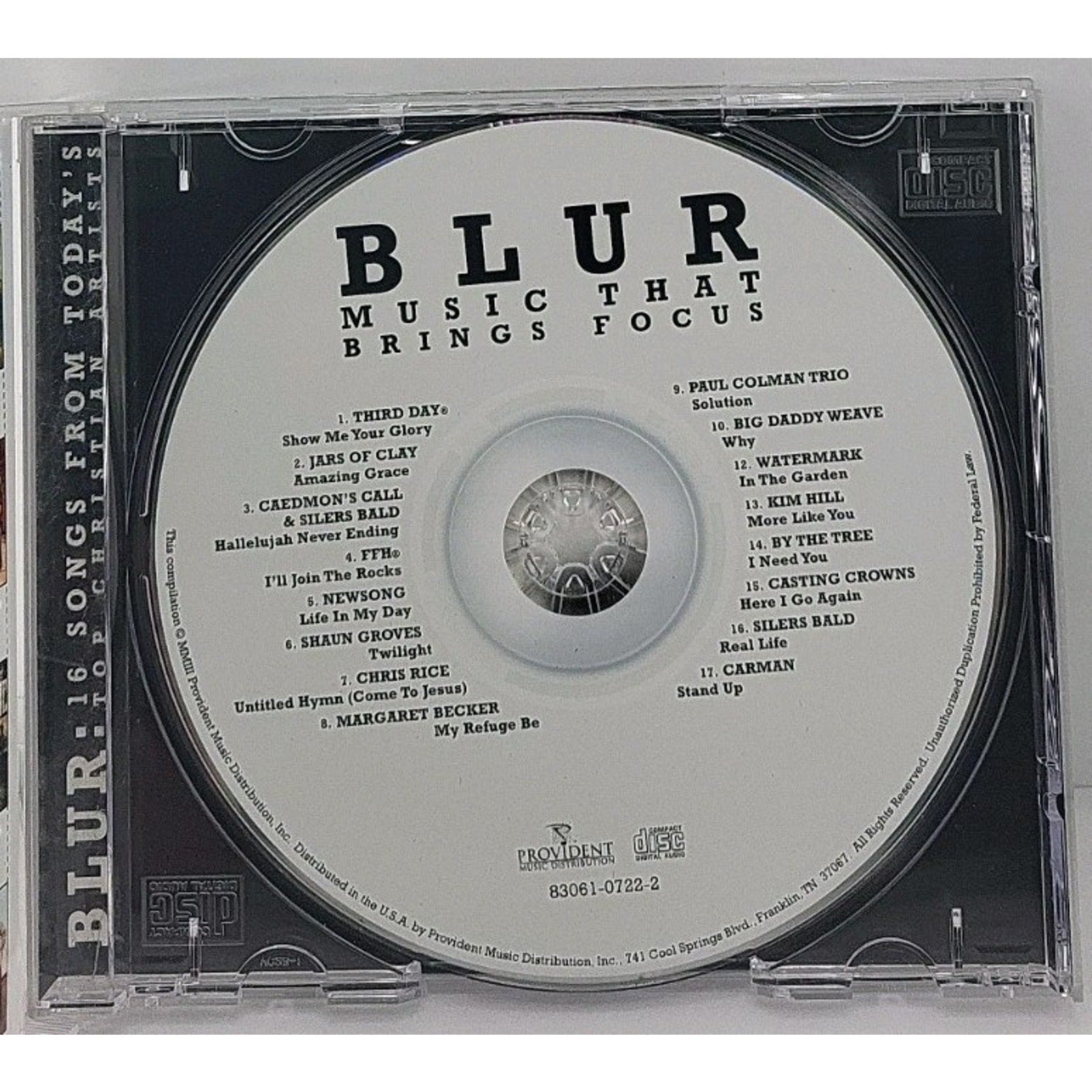 Various - Blur: 16 Songs For Today's Top Christian Artists (CD, 2003)