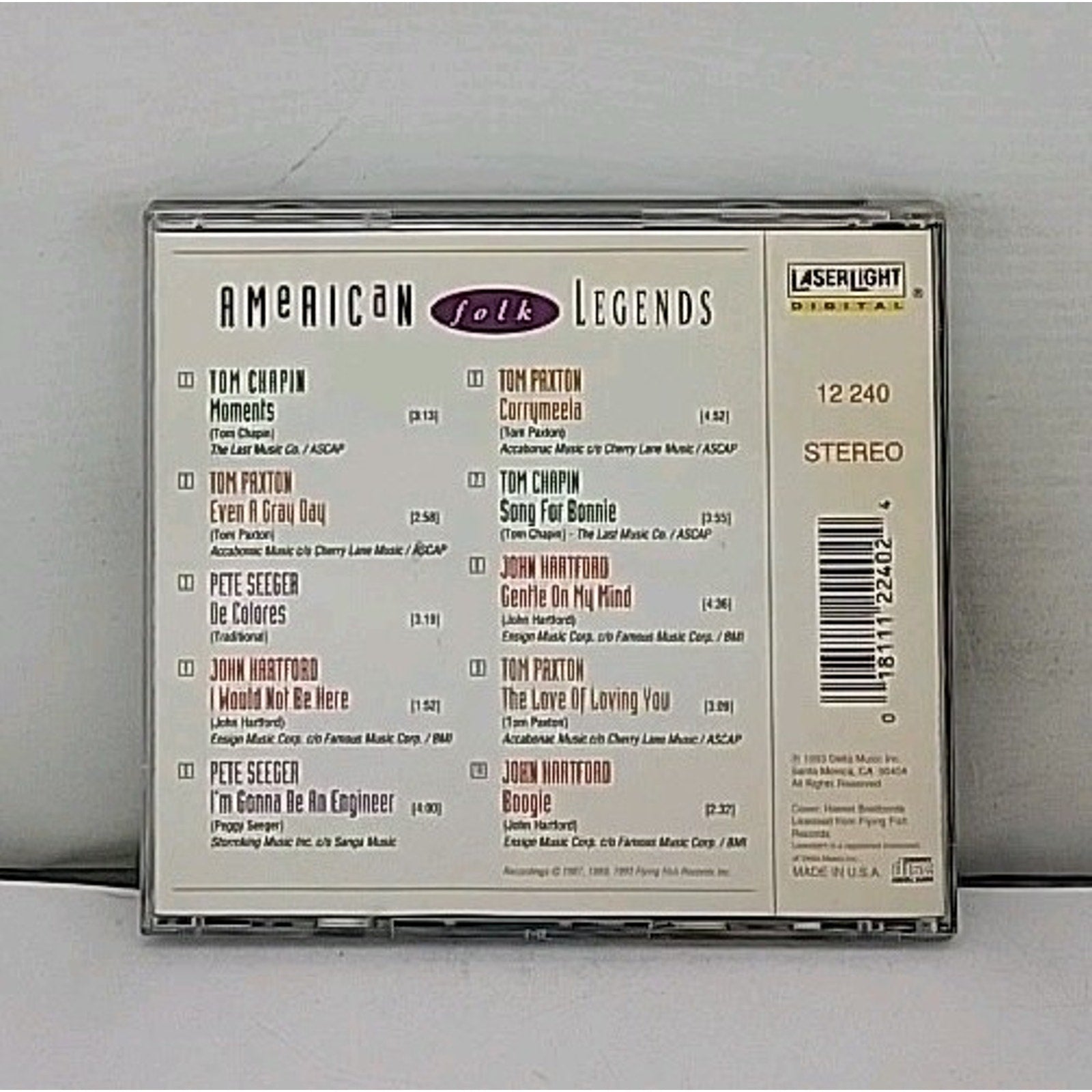 American Folk Legends - Pete Seeger, Tom Paxton, John Hartford, Tom Chapin CD