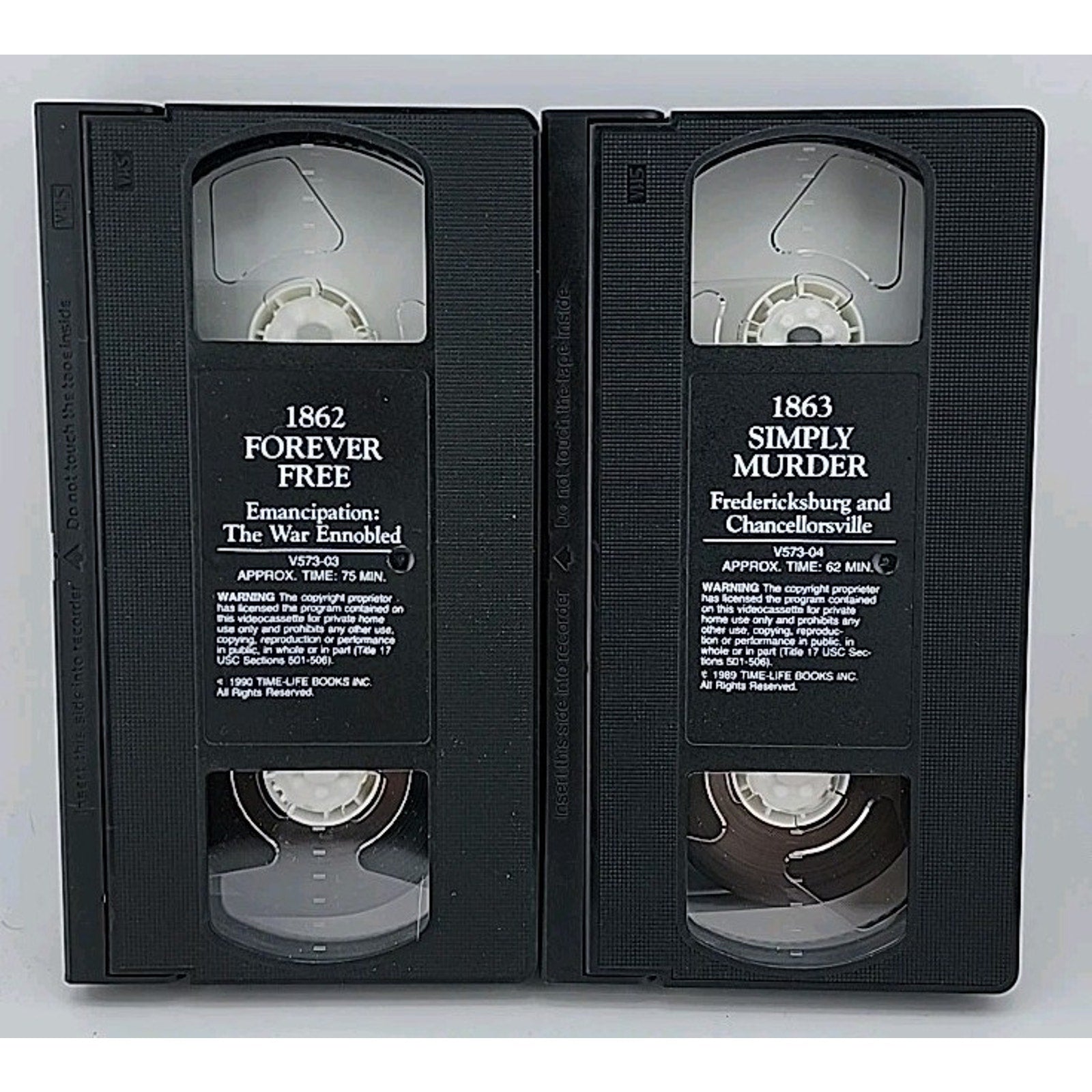 The Civil War Set Of 9 VHS Tapes 1861-1865 By Ken Burns Time Life Video