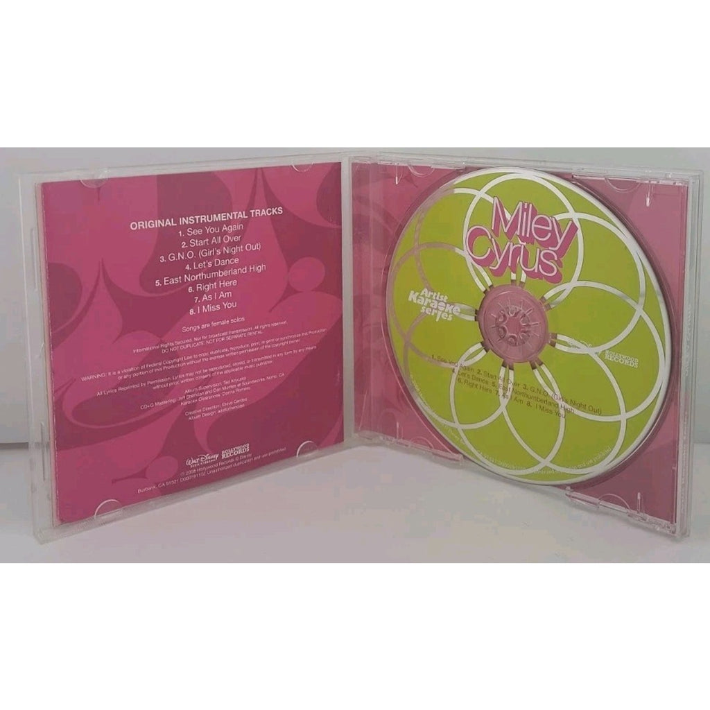 Miley Cyrus Karaoke by Karaoke (CD, May-2008, Walt Disney)