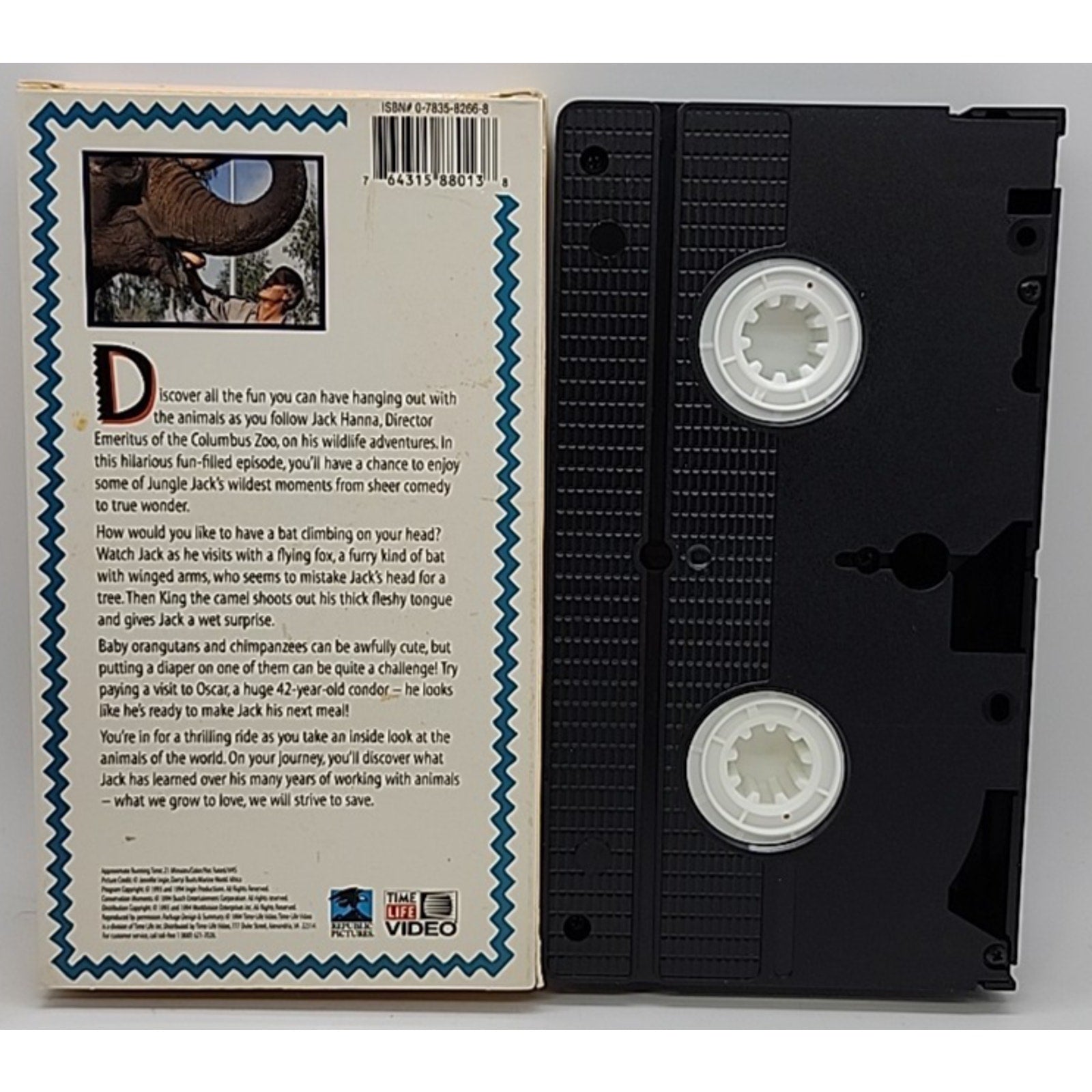 Animal Bloopers with Jack Hanna VHS 1994 Animal Nature Documentary Classic Film