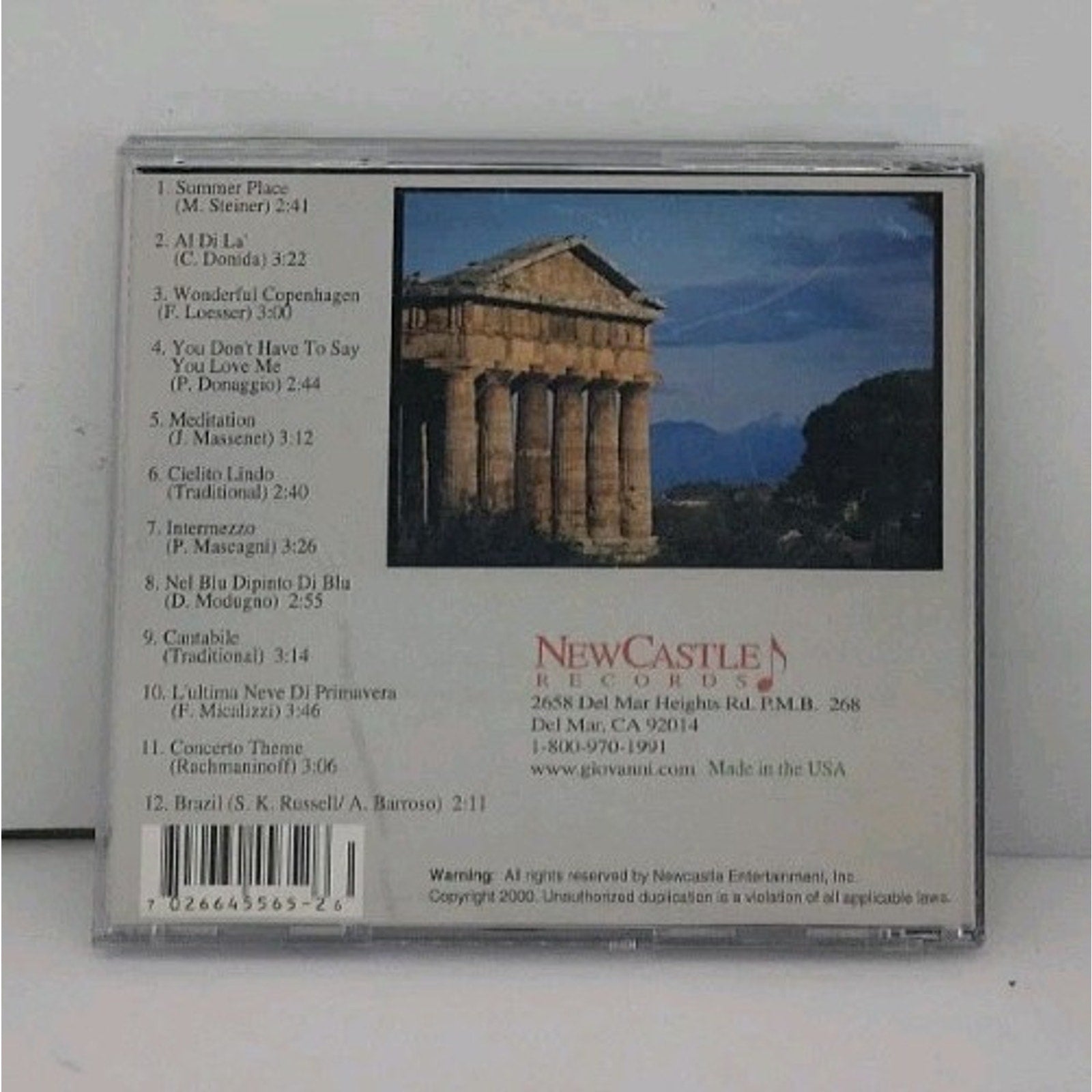 Around the World with Giovanni Three Music CD Album