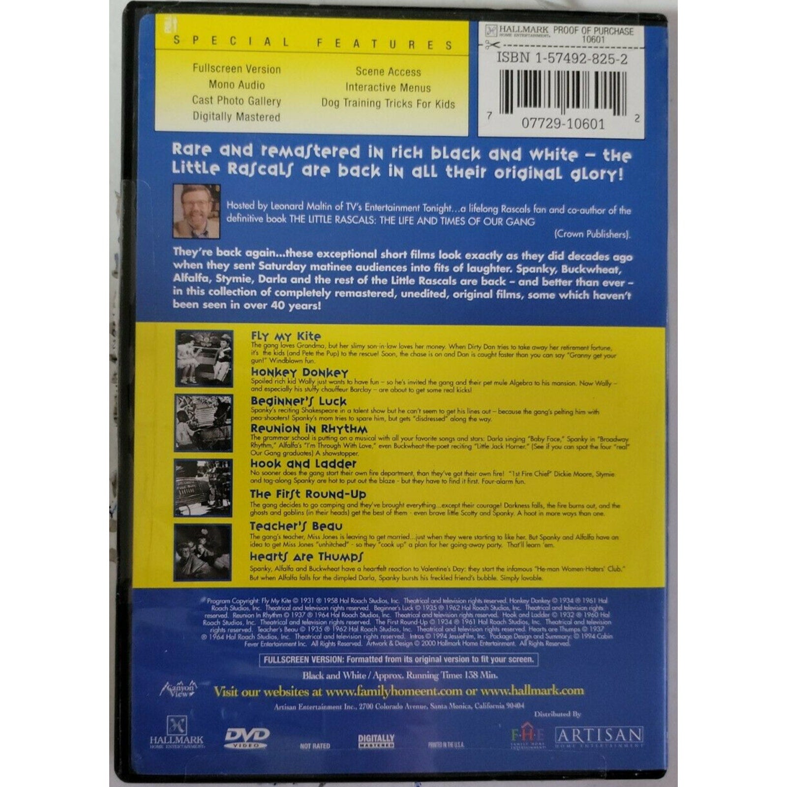 The Little Rascals - Volume 1 2: Collectors Edition (DVD, 2000, Sensormatic...