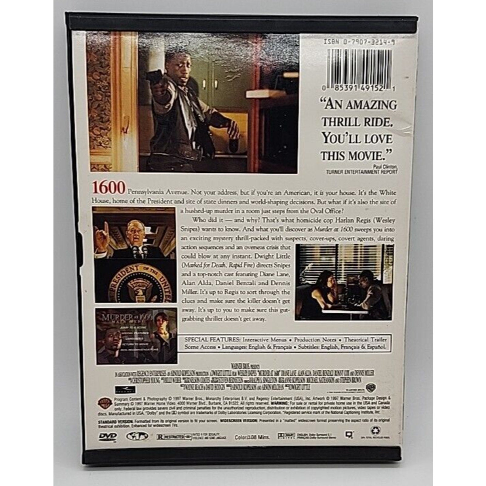Murder at 1600 (DVD, 1997)