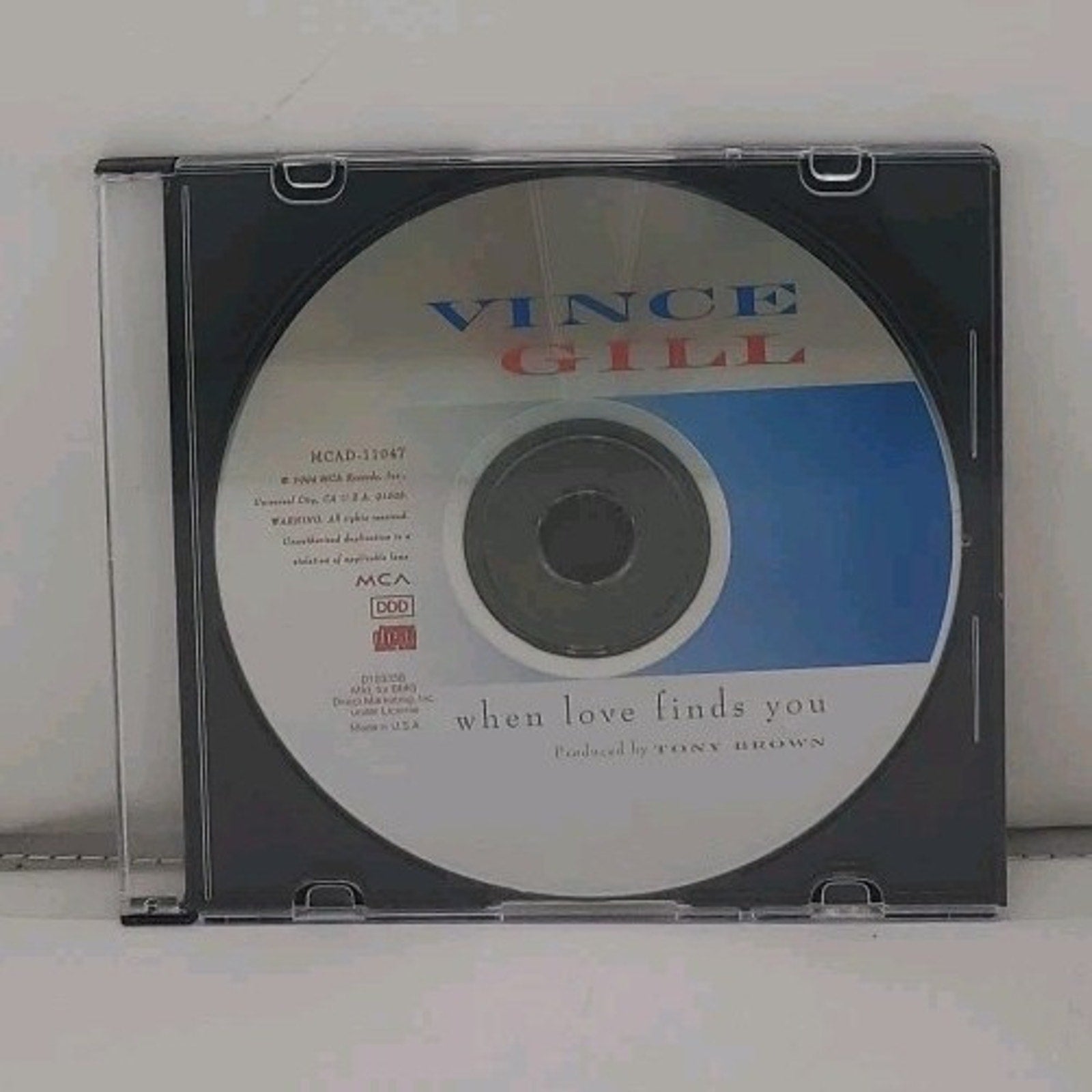 When Love Finds You by Gill, Vince (CD, 1994) *Disc Only*