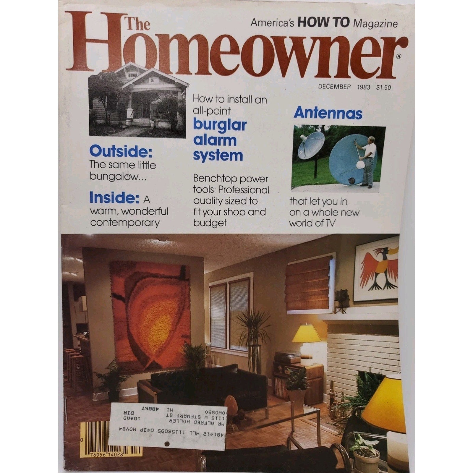 1980s The Homeowner Magazine America's HOW TO Magazine - Dec 1983