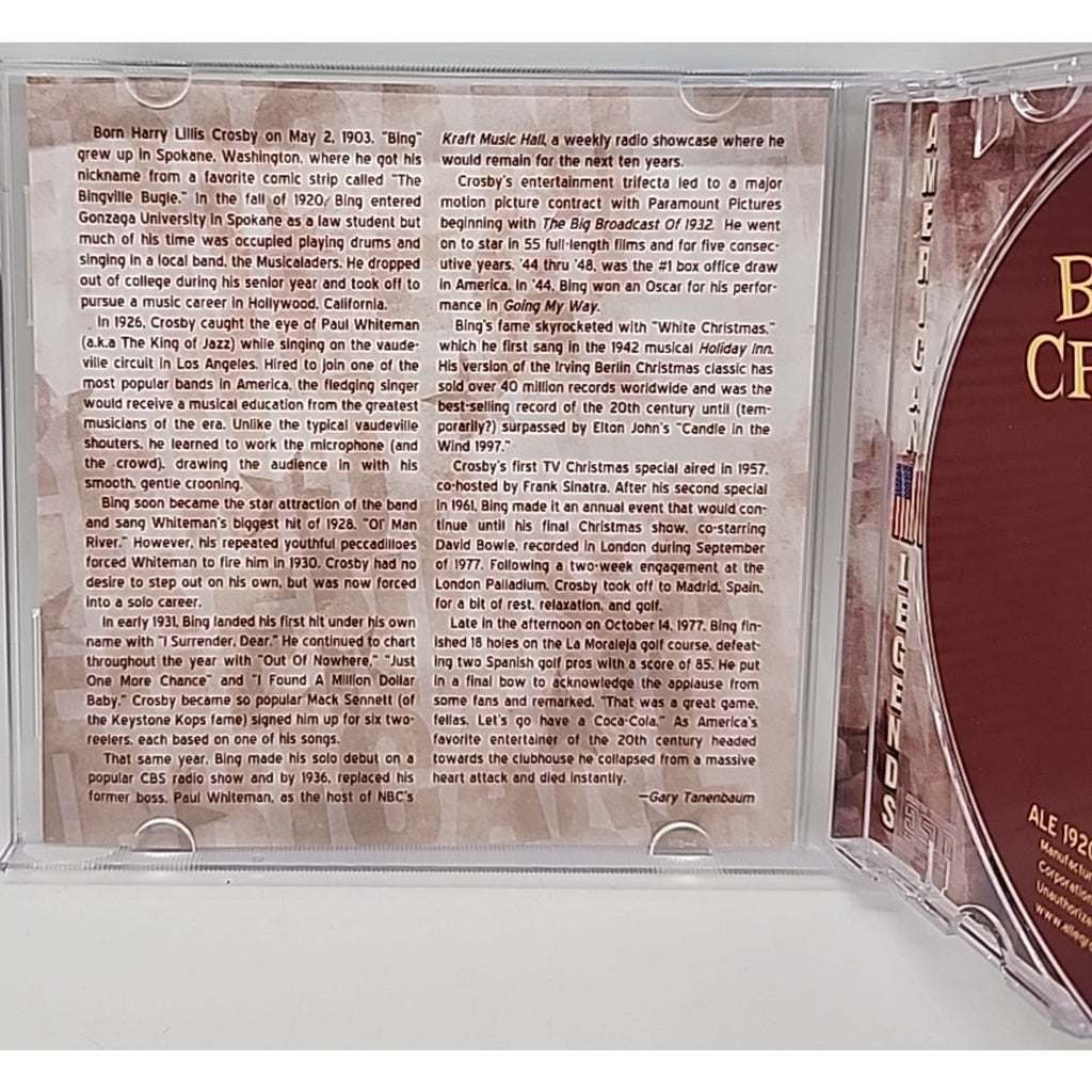 America's Favorite Entertainer by Bing Crosby (CD, 2005)