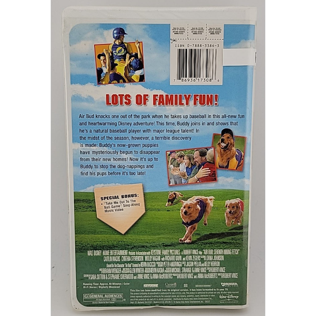 Air Bud: Seventh Inning Fetch (VHS, 2002)