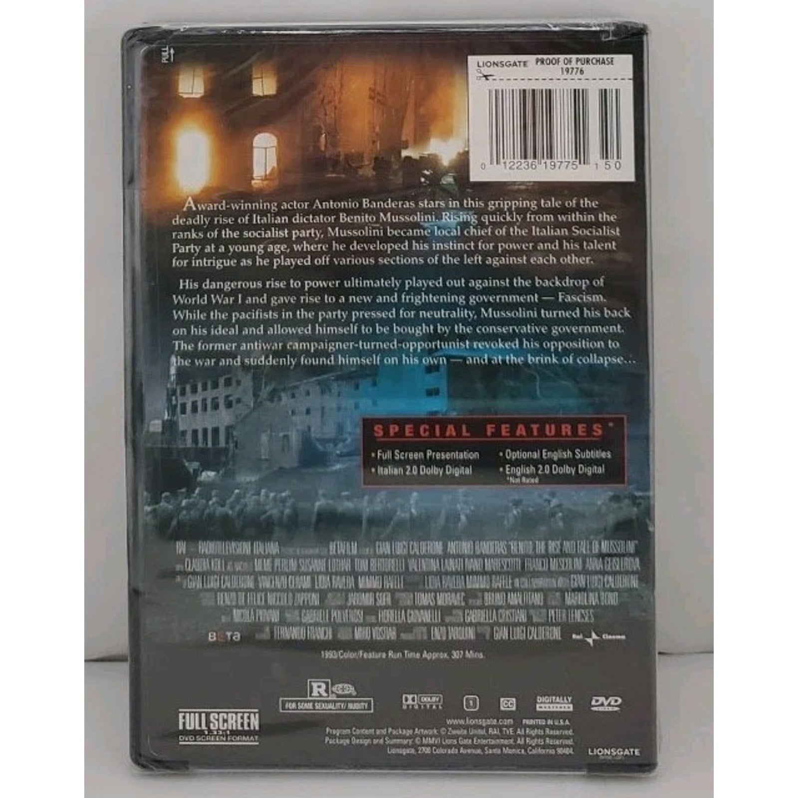 Benito: the Rise and Fall of Mussolini (DVD) *Brand New*