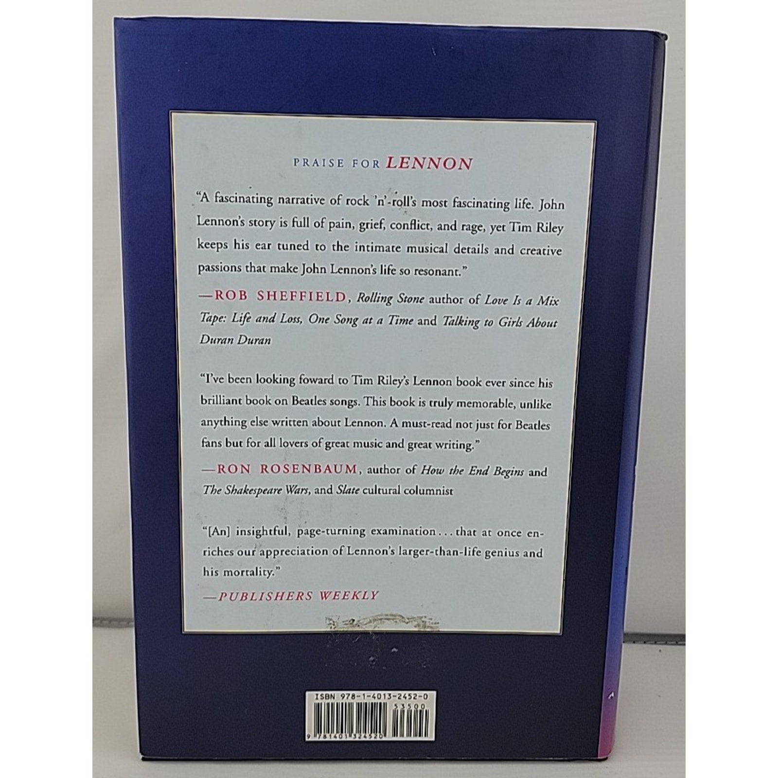 Lennon : The Man, the Myth, the Music - the Definitive Life by Tim Riley (2011,