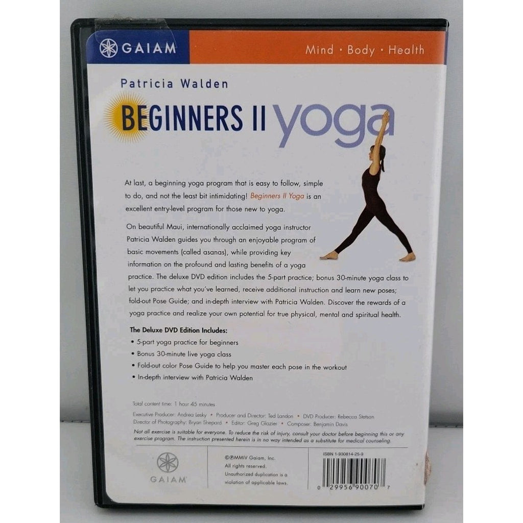 Yoga for Beginners II (DVD, 2001)
