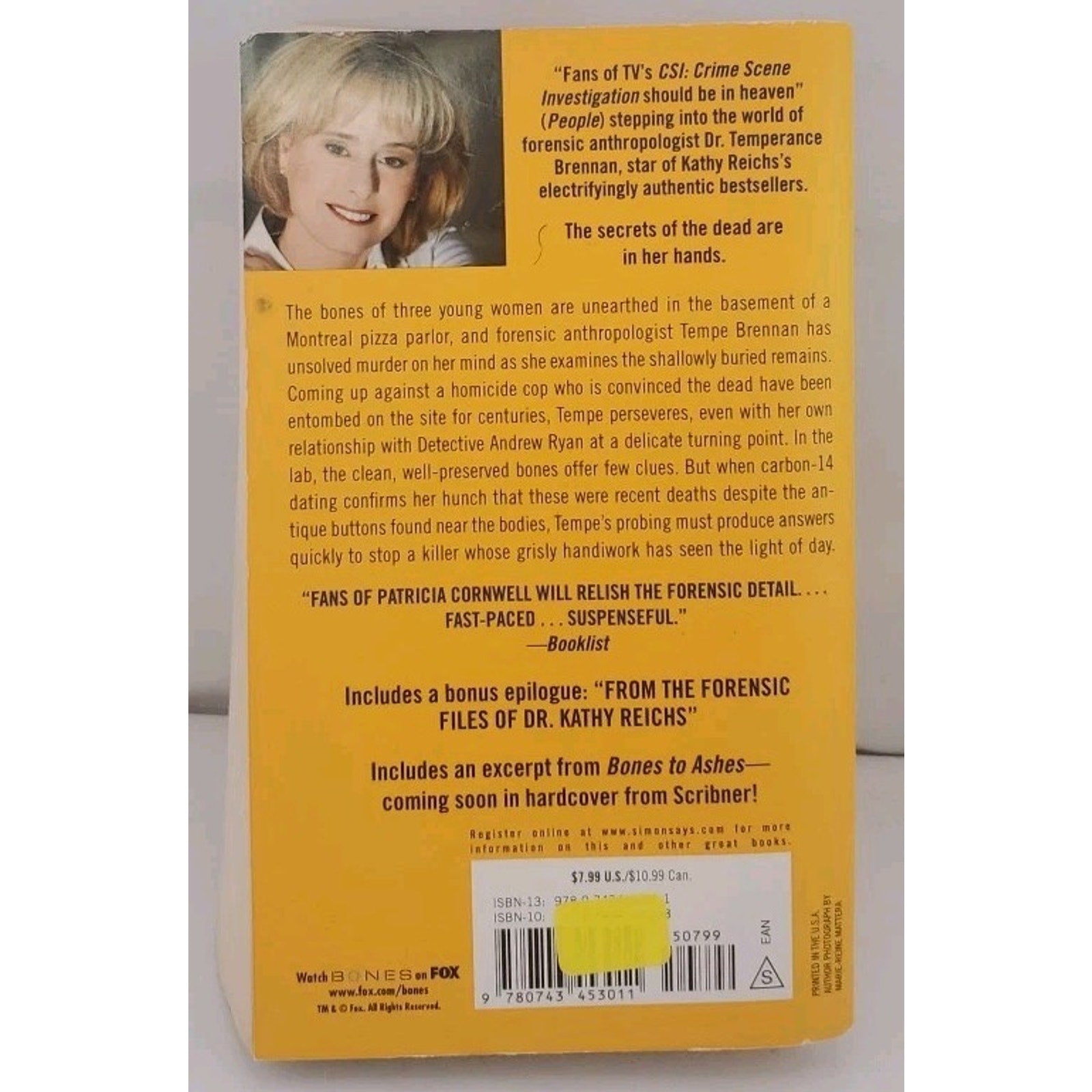 Monday Mourning : A Tempe Brennan Novel by Kathy Reichs (2005, Mass Market)