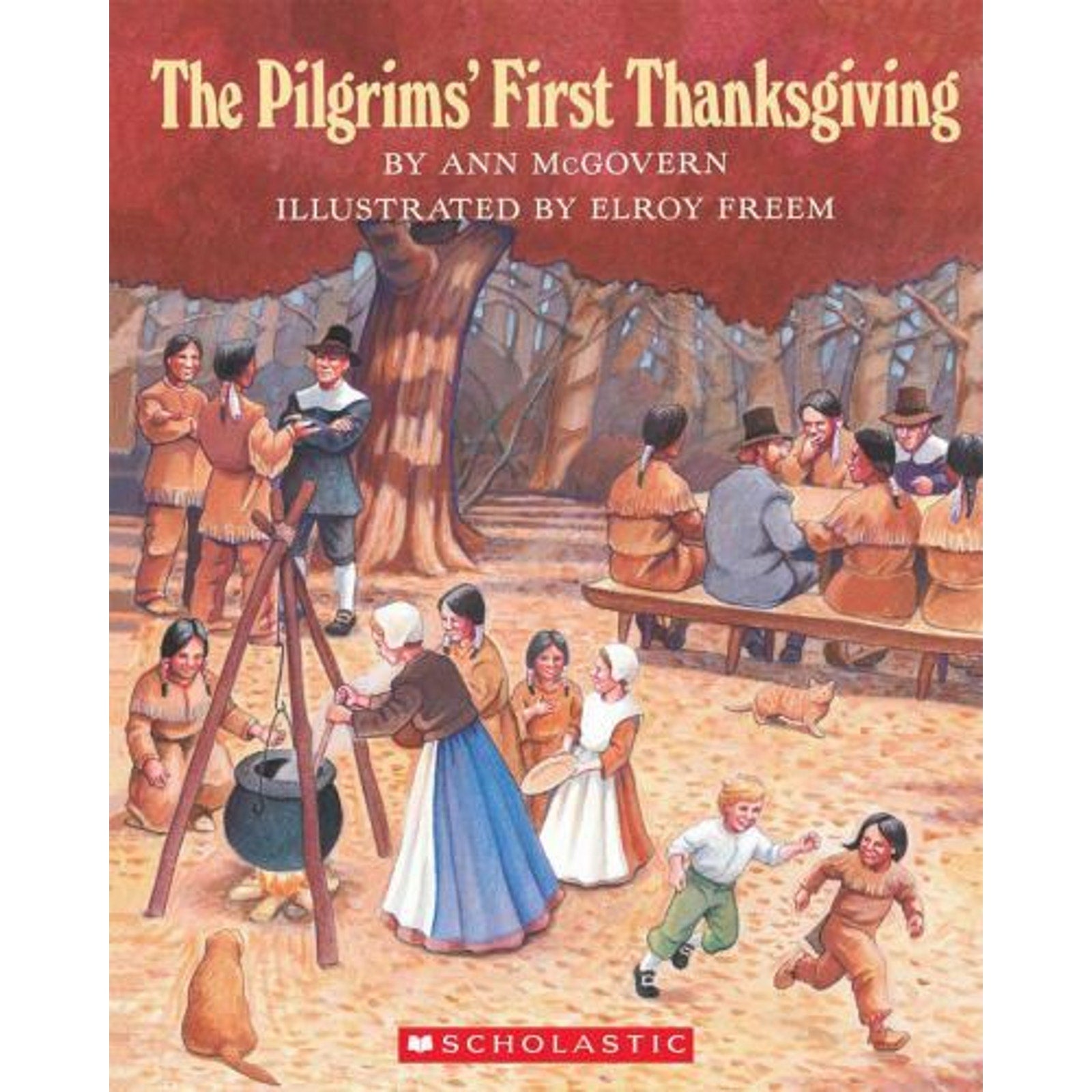 The Pilgrims' First Thanksgiving by Ann McGovern (1993, Trade Paperback)