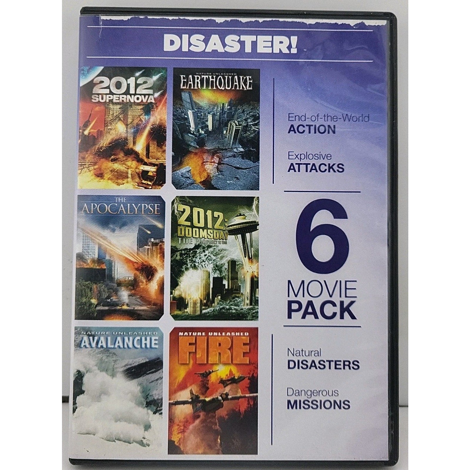 6 Movie Pack: Disaster (DVD, 2011, 2-Disc Set)