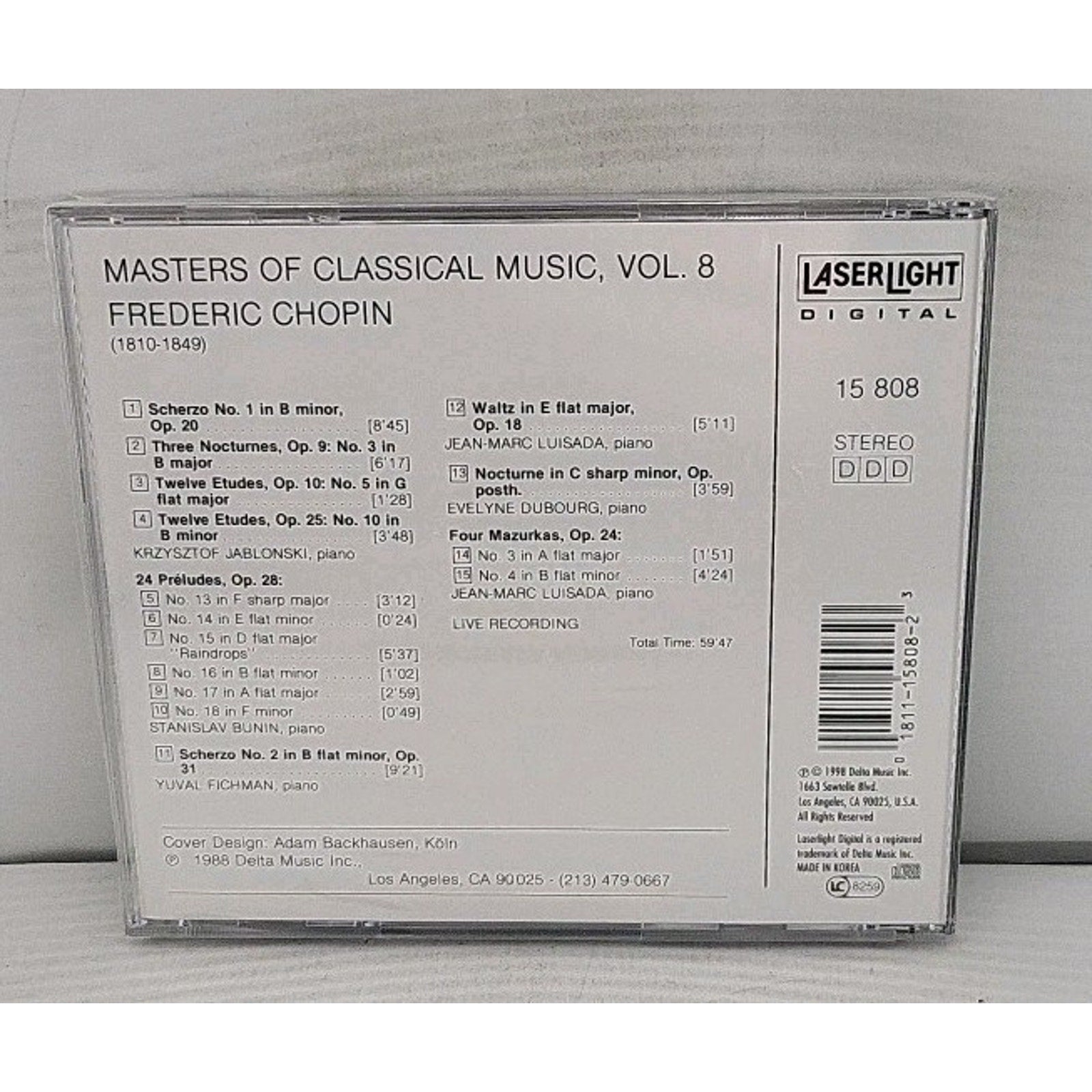 Masters of Classical Music by Andrea Immer (CD, 1990) *Brand New*